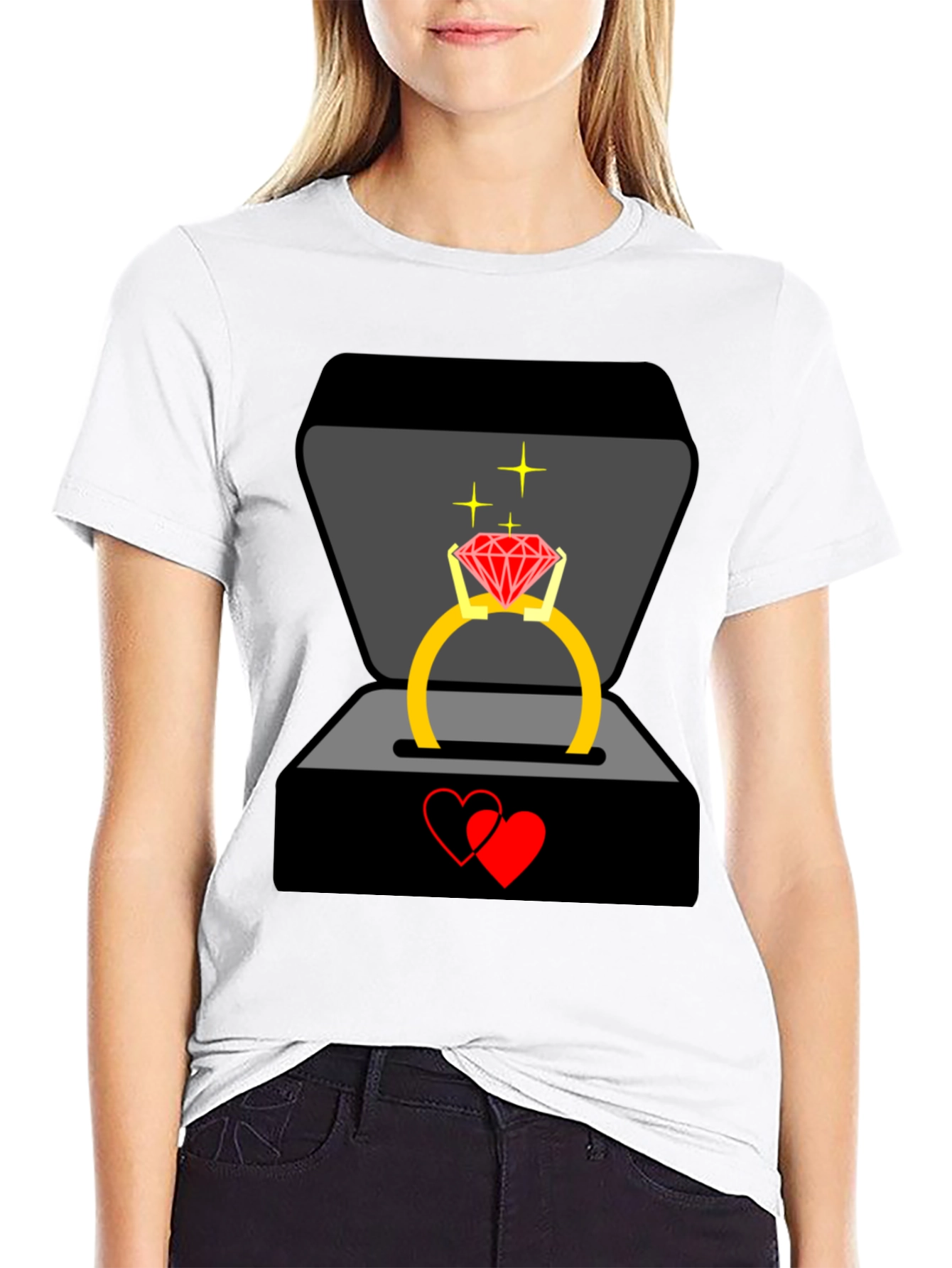 Diamond Ring Proposal T-Shirt