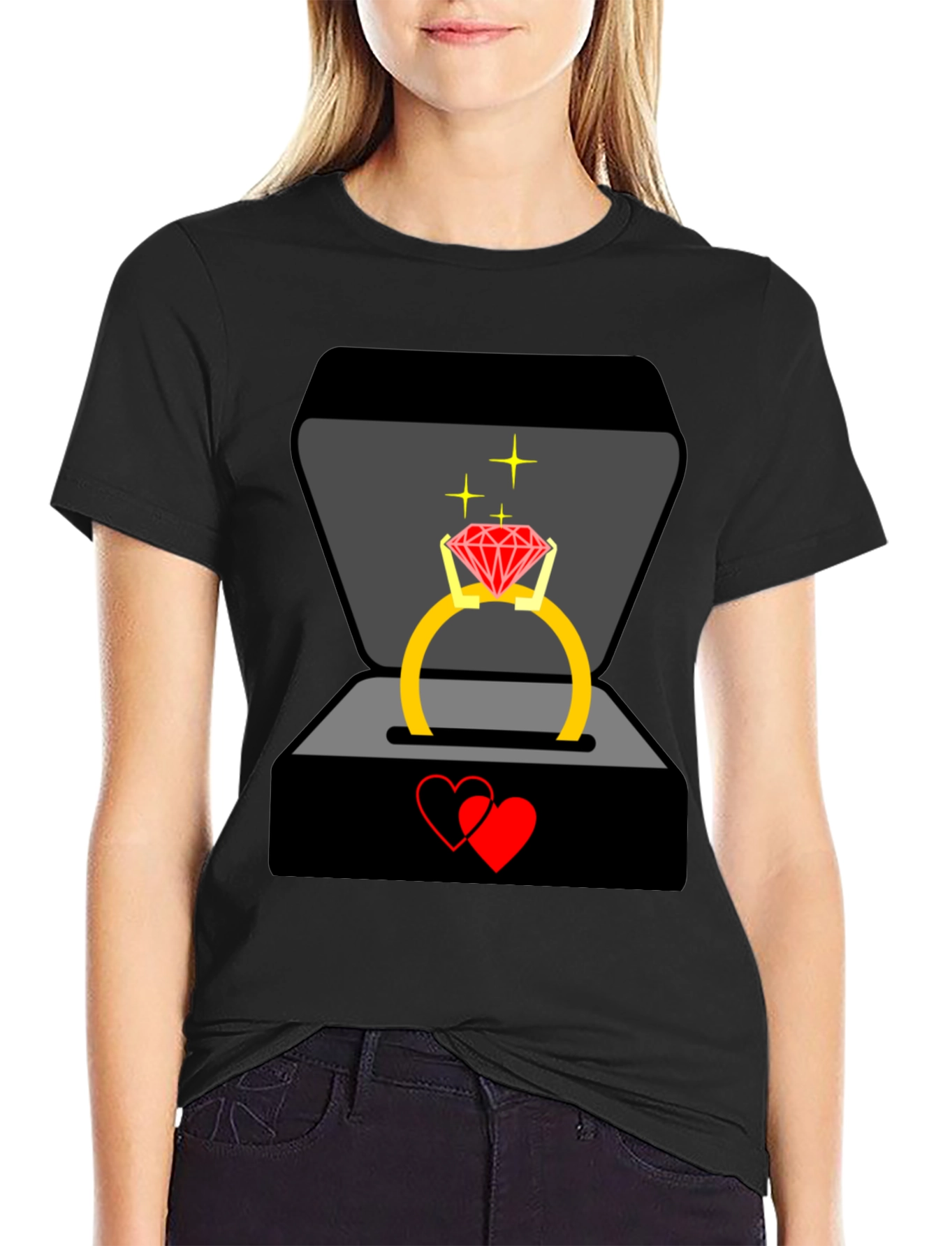 Diamond Ring Proposal T-Shirt
