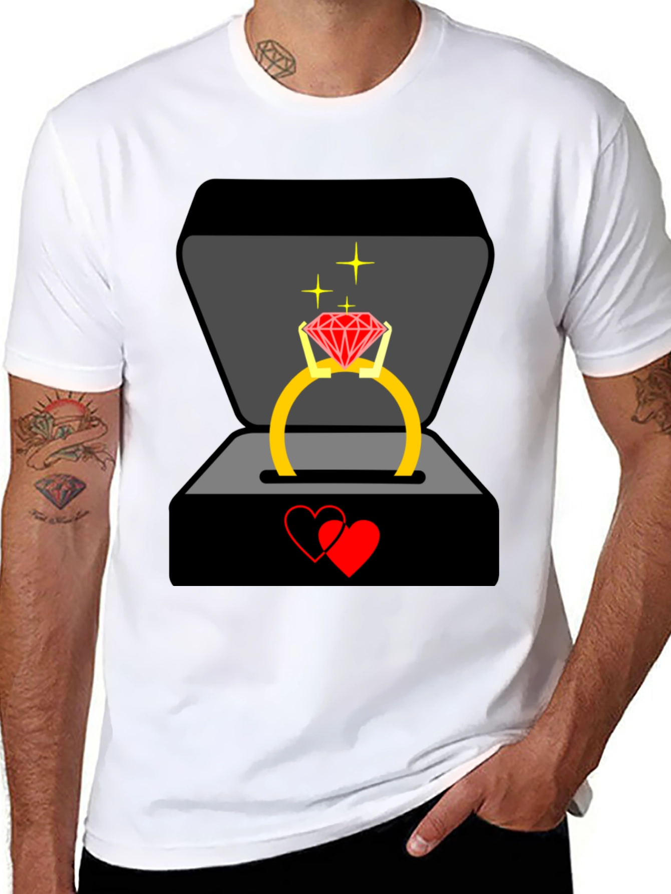 Diamond Ring Proposal T-Shirt