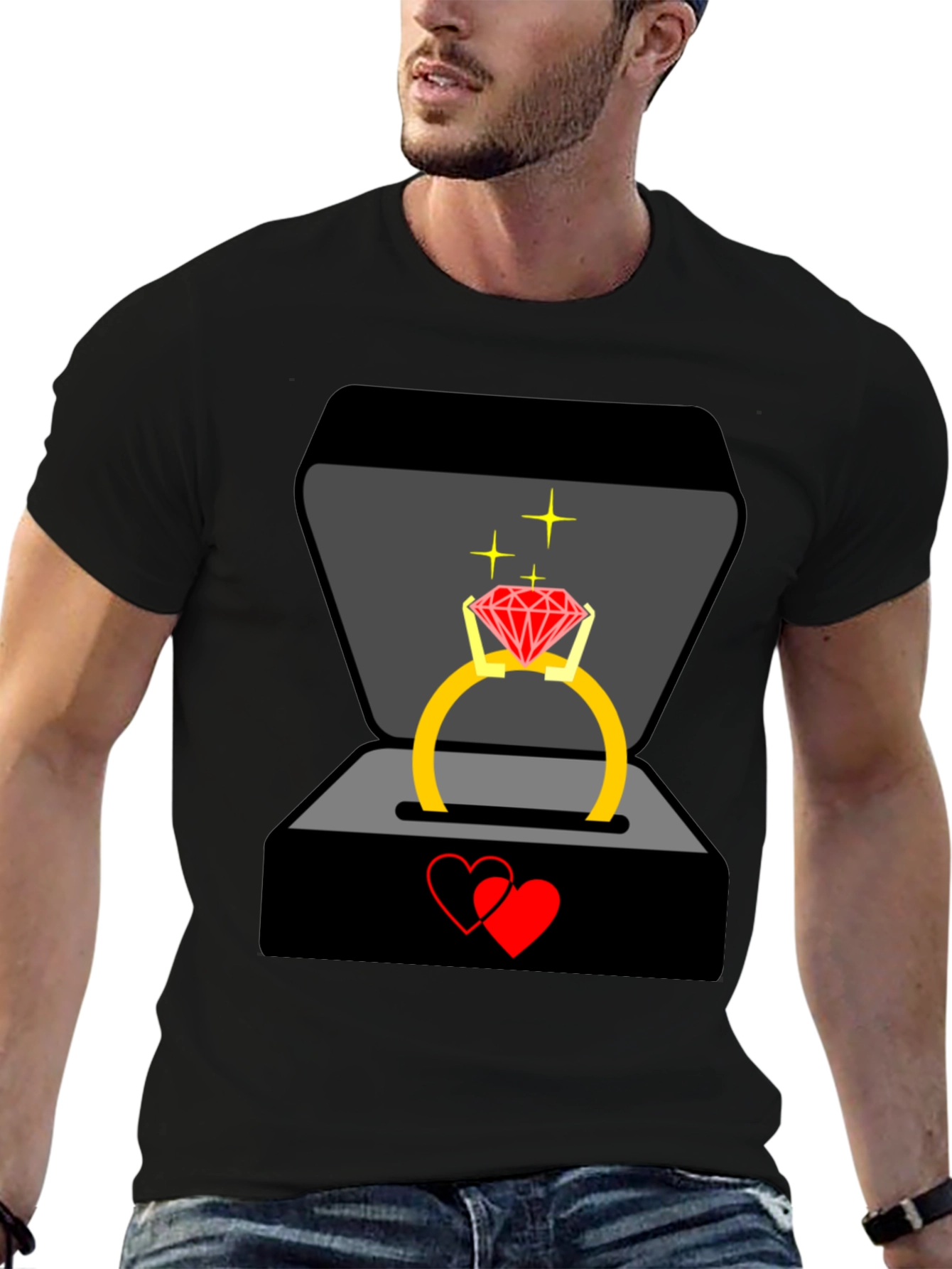 Diamond Ring Proposal T-Shirt