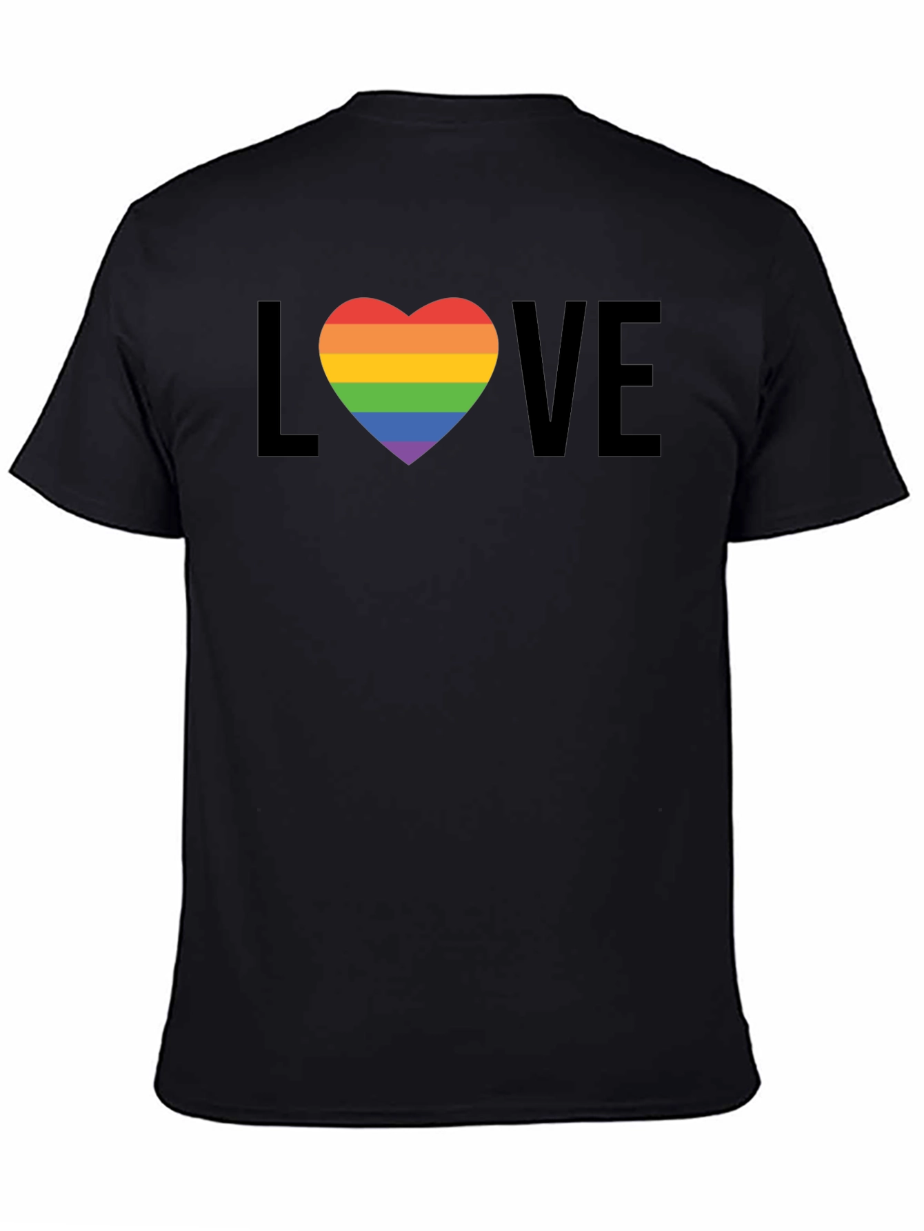 Love Wins Pride T-Shirt - Rainbow Heart LGBT Tee