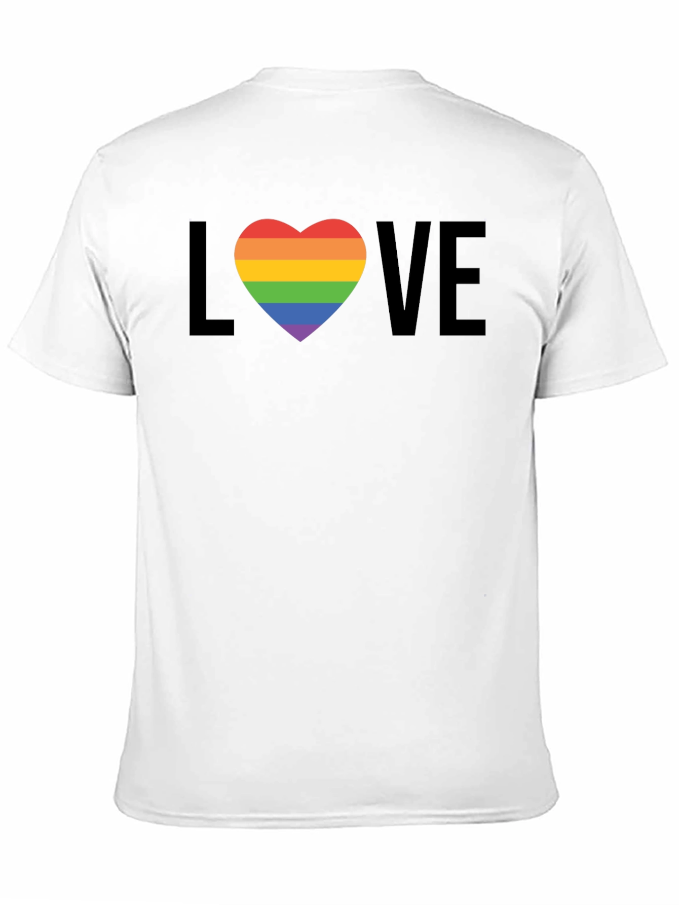 Love Wins Pride T-Shirt - Rainbow Heart LGBT Tee