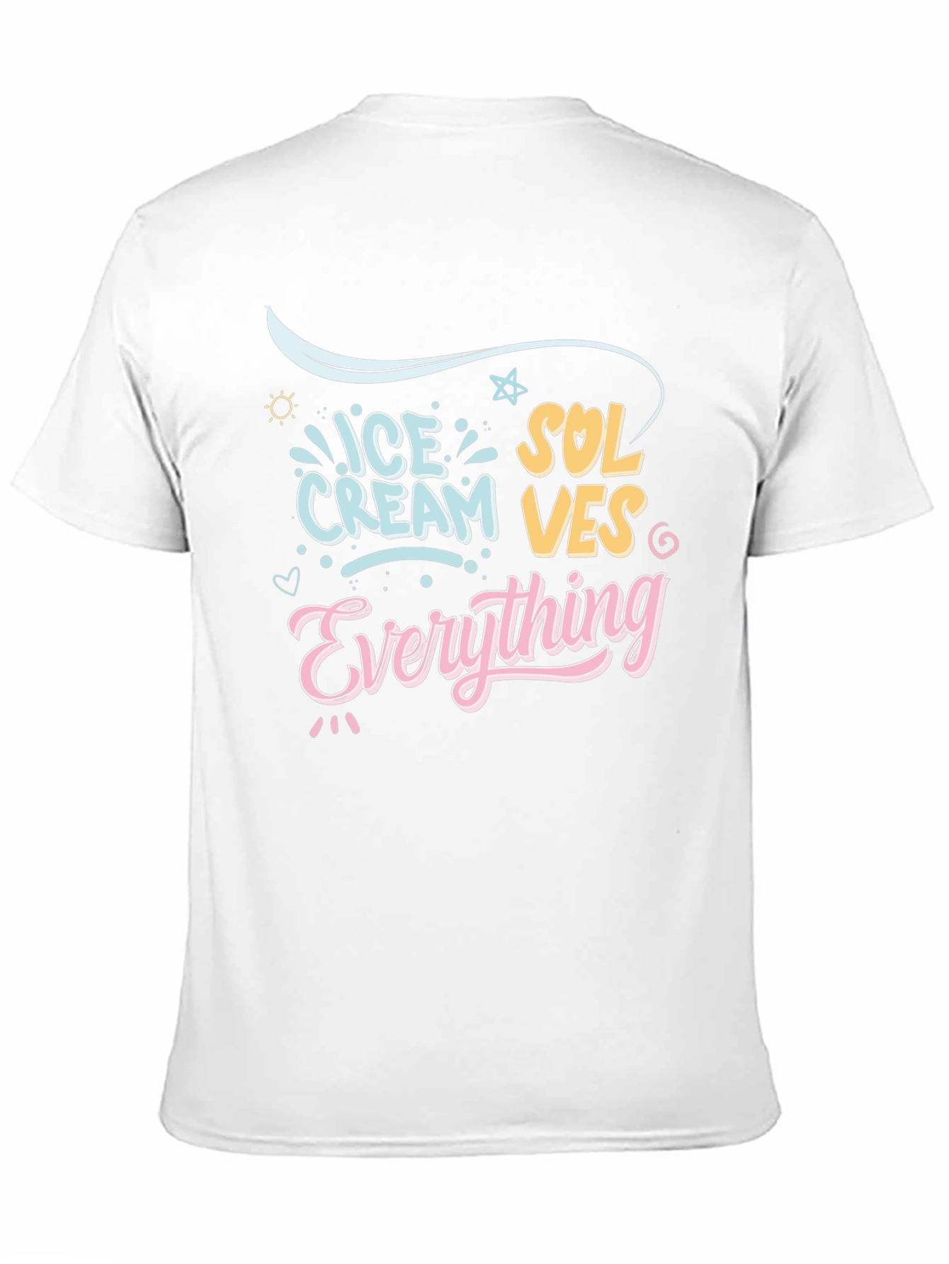 Ice Cream Solves Everything Graphic T-Shirt