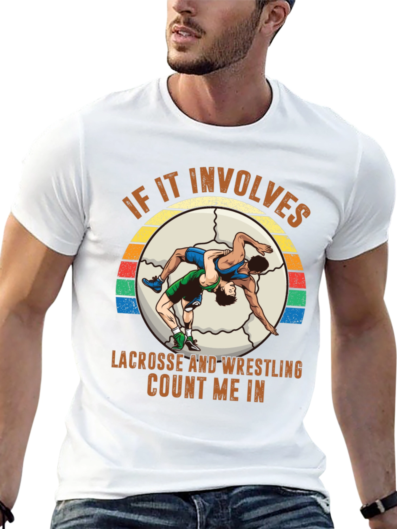 Lacrosse Wrestling T-Shirt - Count Me In!