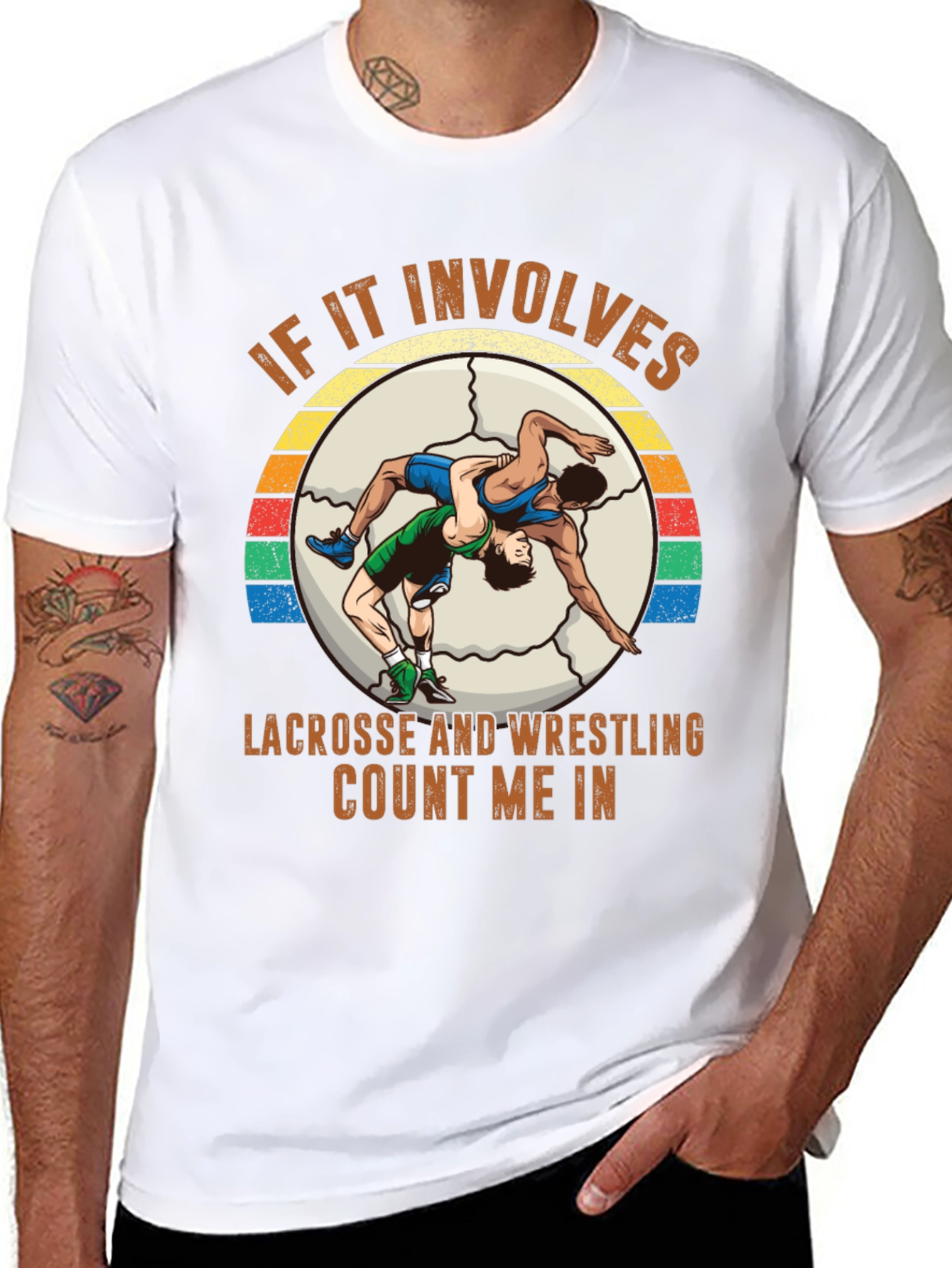 Lacrosse Wrestling T-Shirt - Count Me In!