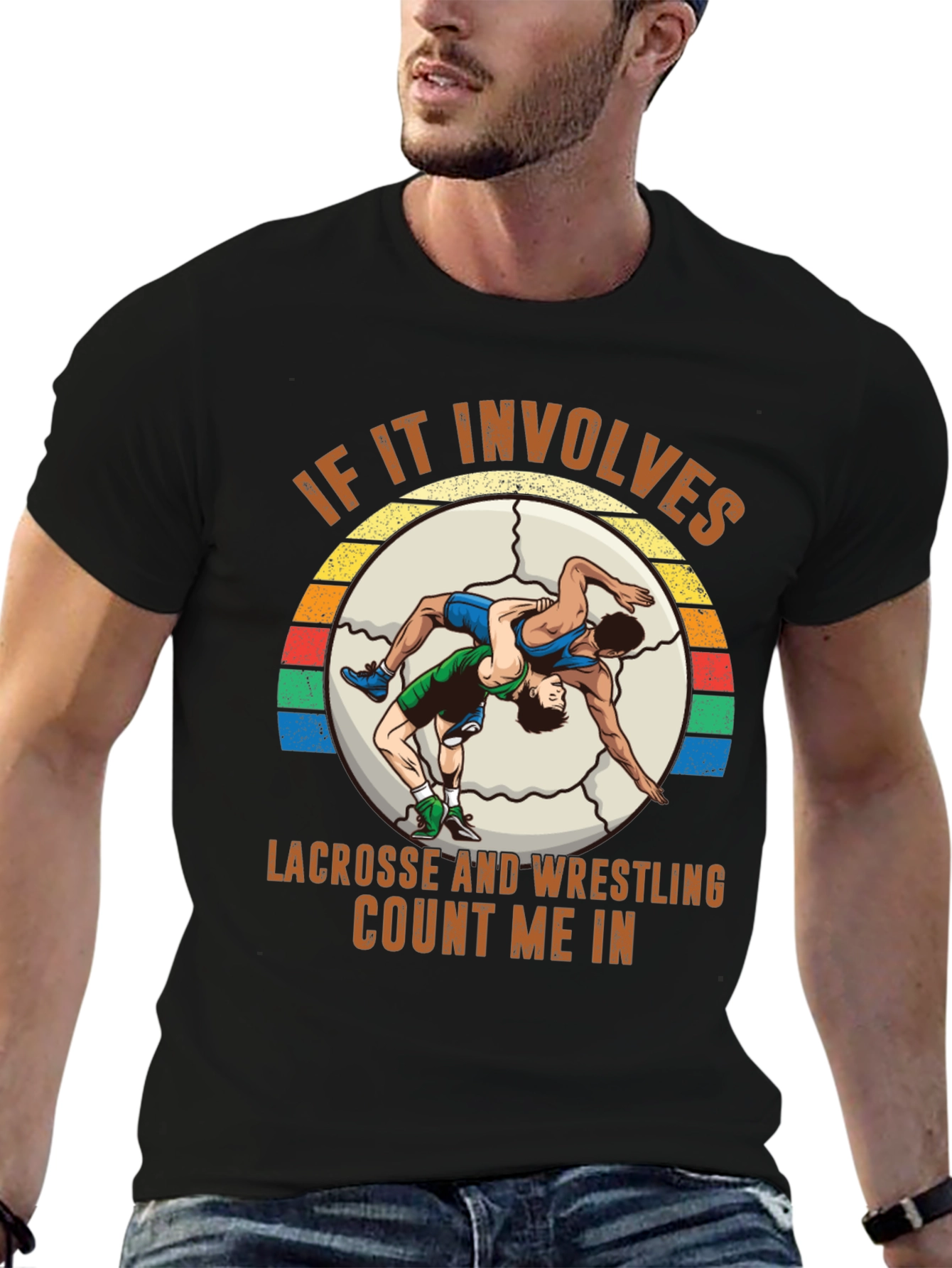 Lacrosse Wrestling T-Shirt - Count Me In!