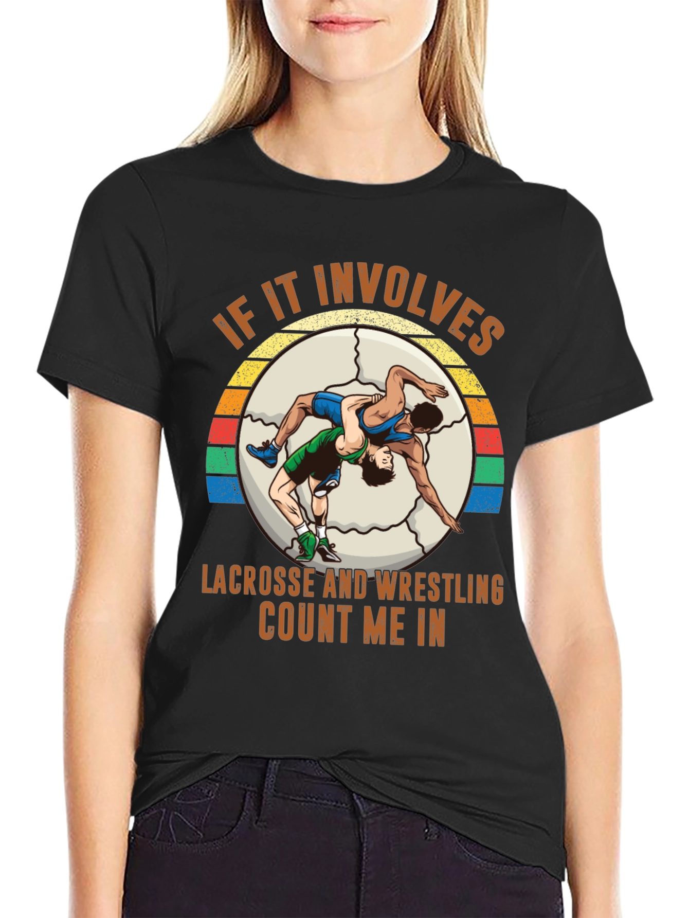 Lacrosse Wrestling T-Shirt - Count Me In!