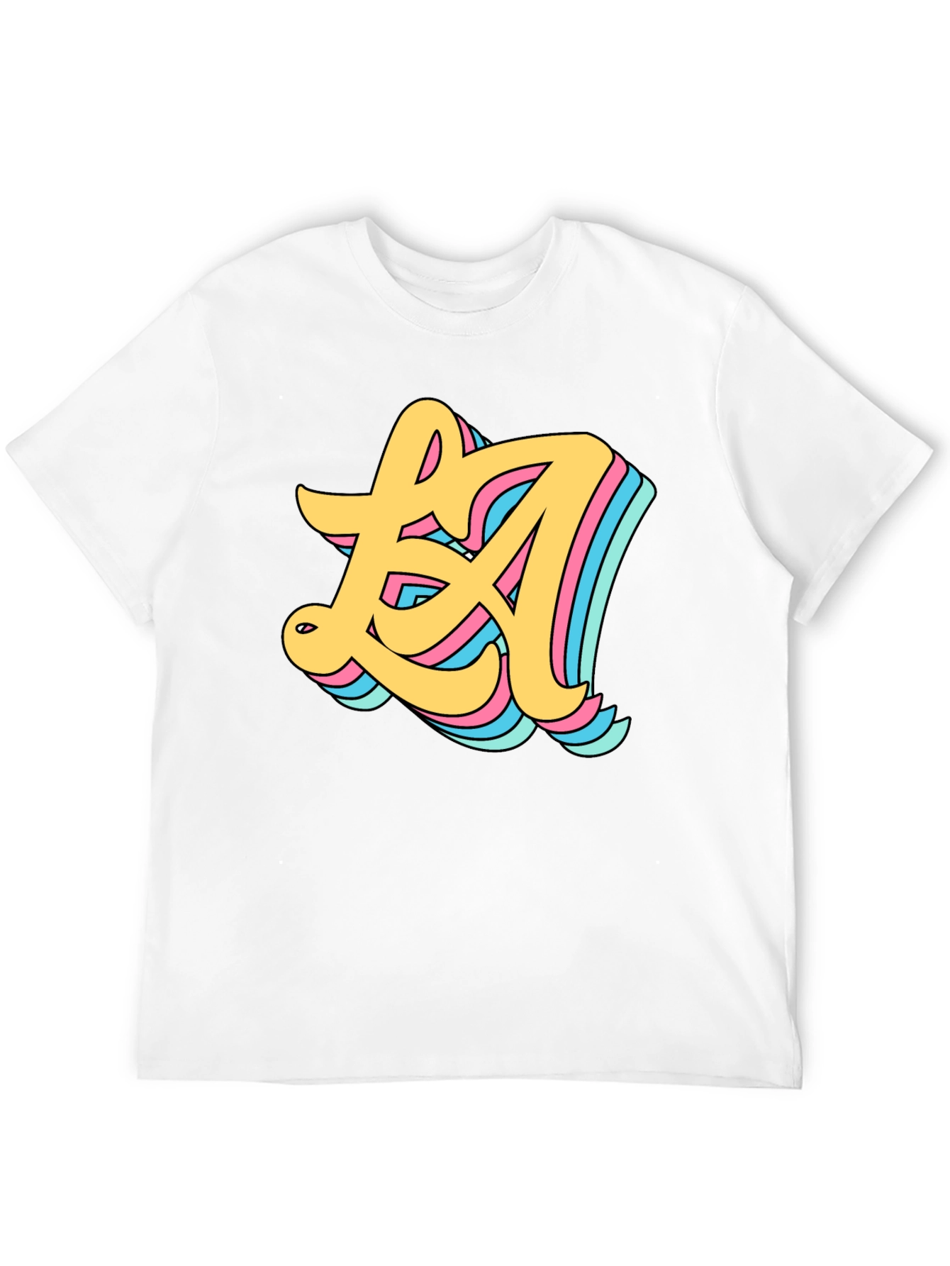 Retro LA Graphic Black T-Shirt