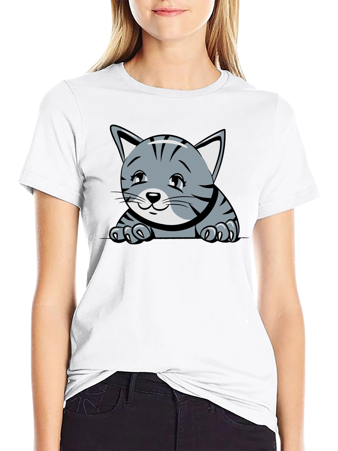 Cute Kitten Graphic T-Shirt