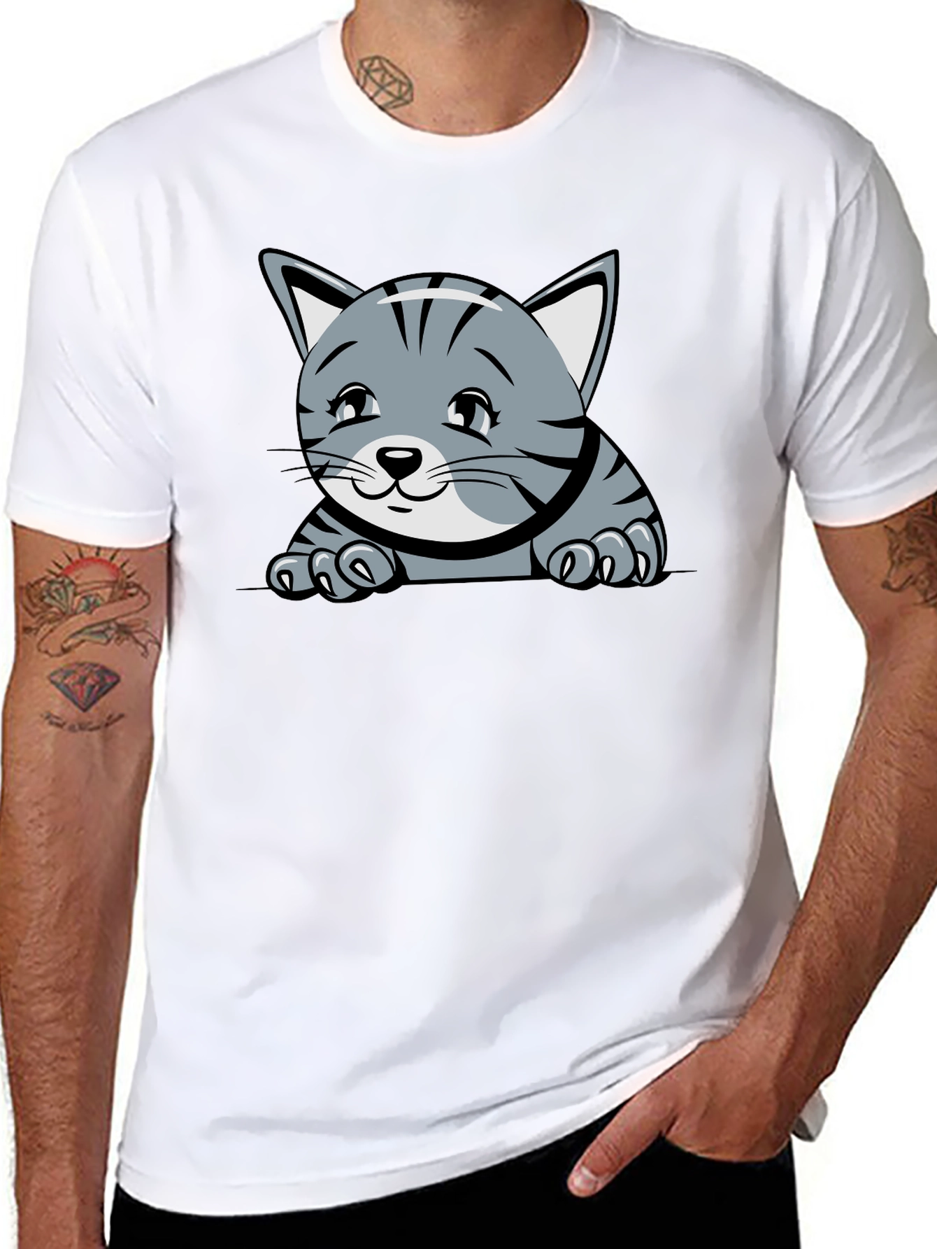 Cute Kitten Graphic T-Shirt