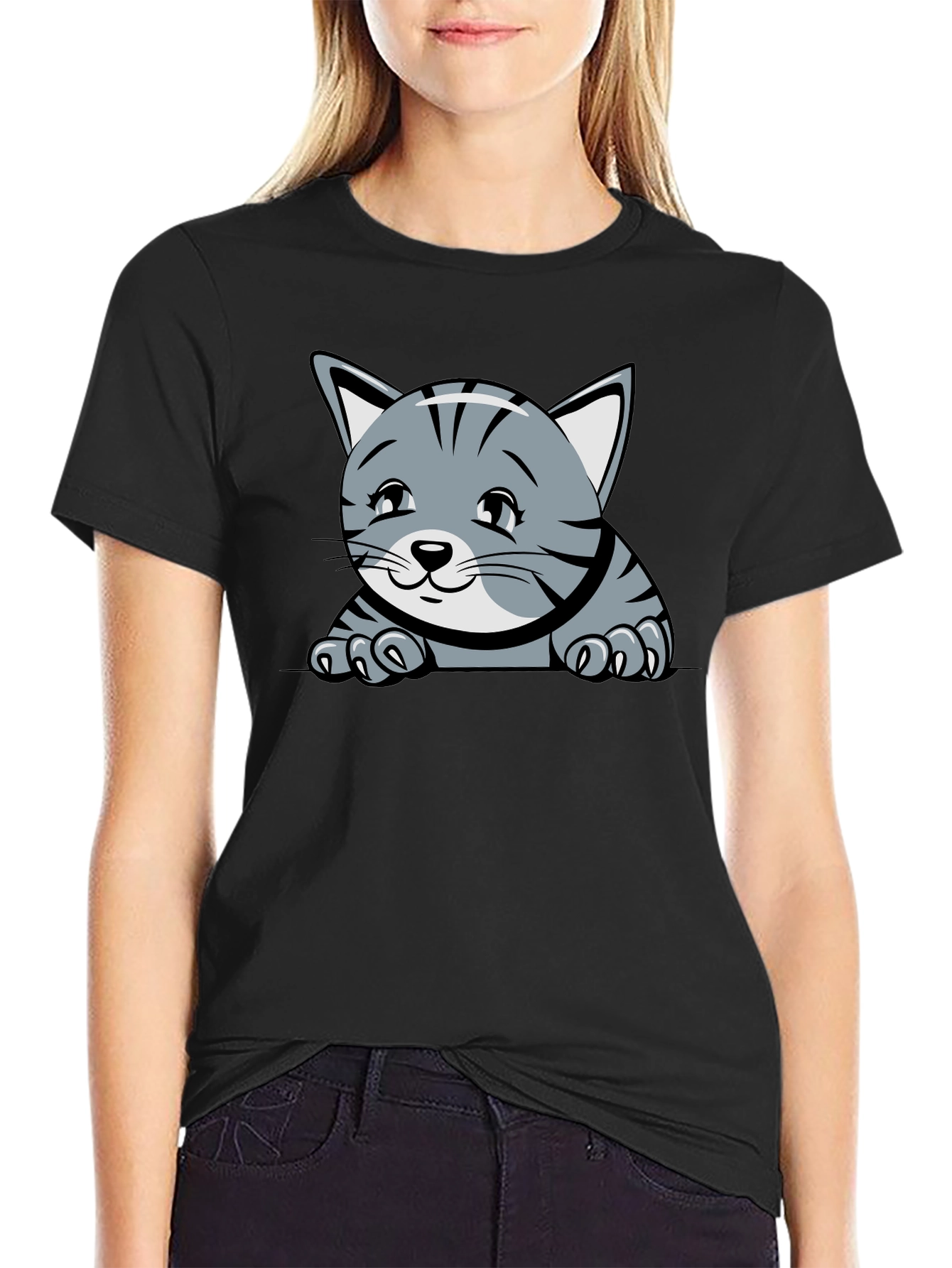 Cute Kitten Graphic T-Shirt