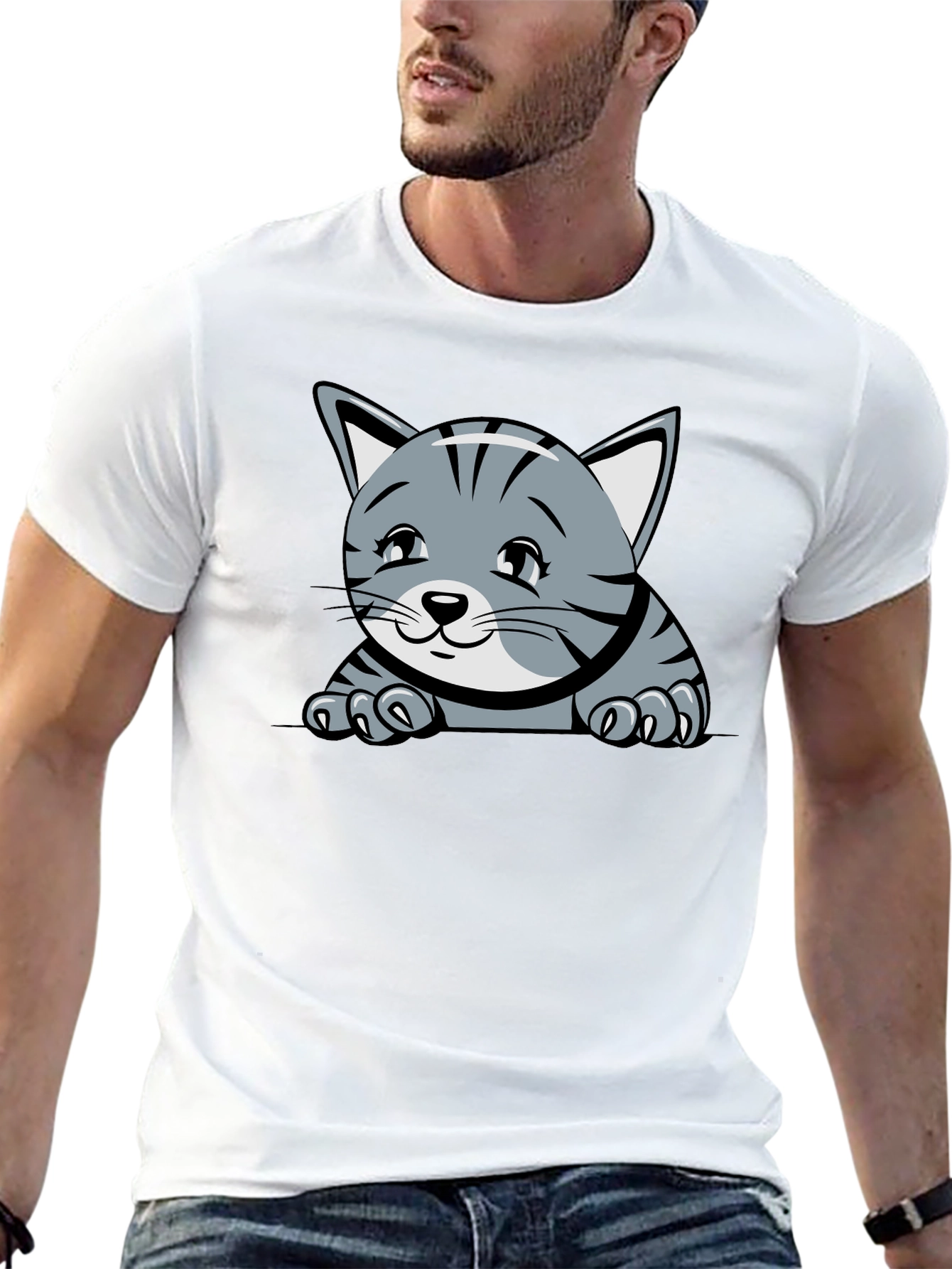 Cute Kitten Graphic T-Shirt