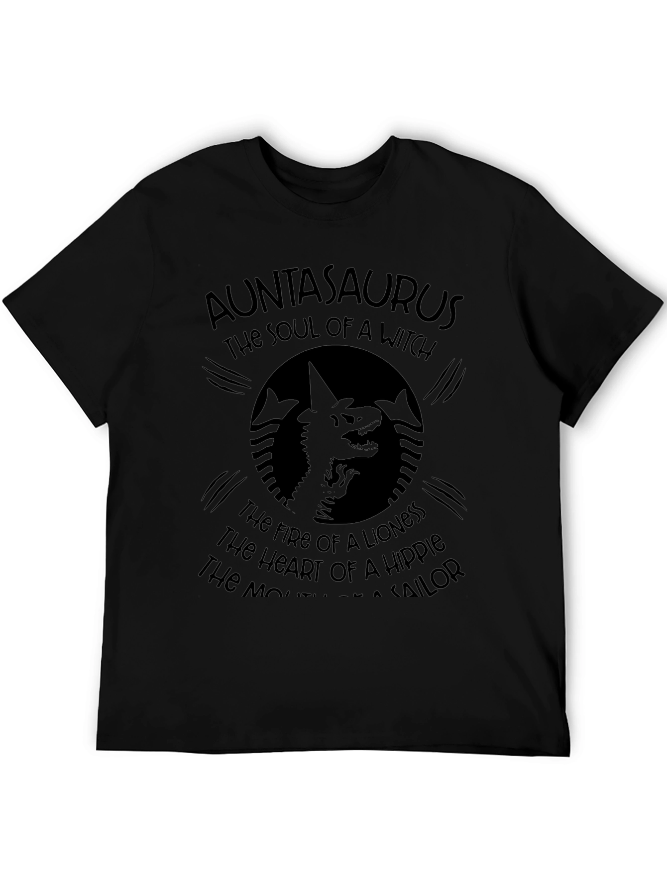 Auntasaurus Graphic T-Shirt - Witch Lioness Hippie Sailor