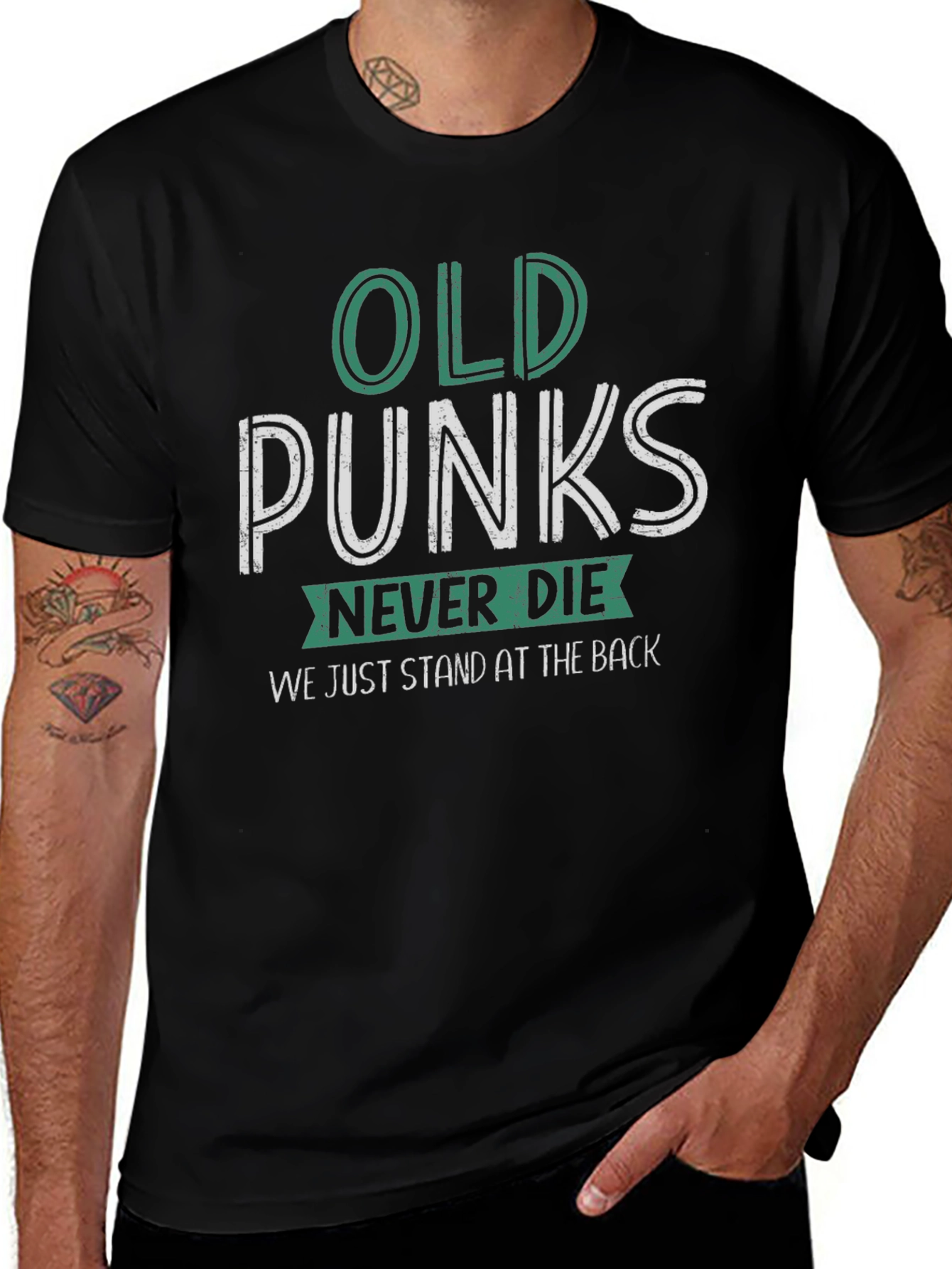 Old Punks Never Die Graphic T-Shirt