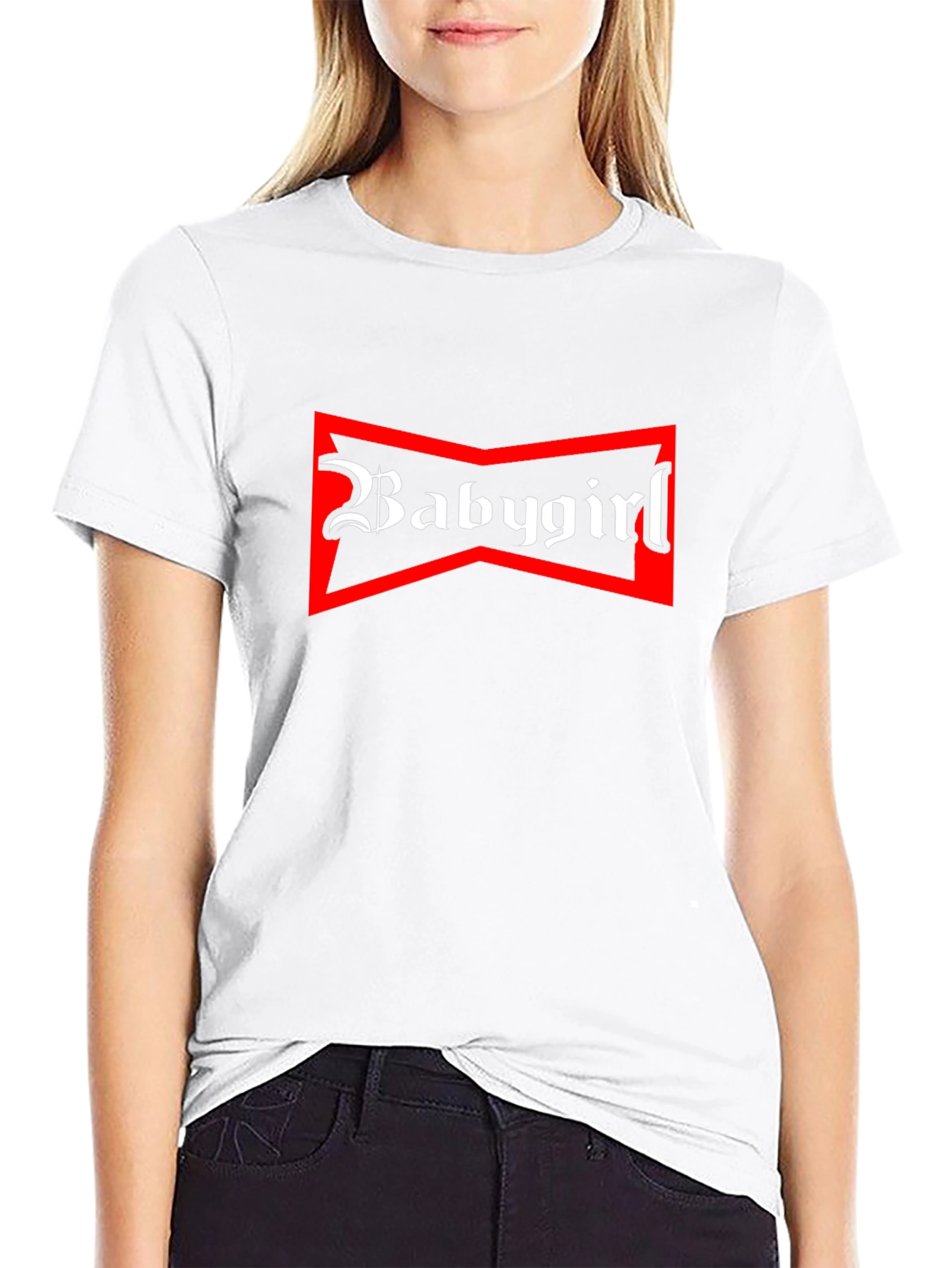 Babygirl Graphic Tee - Black Crew Neck T-Shirt