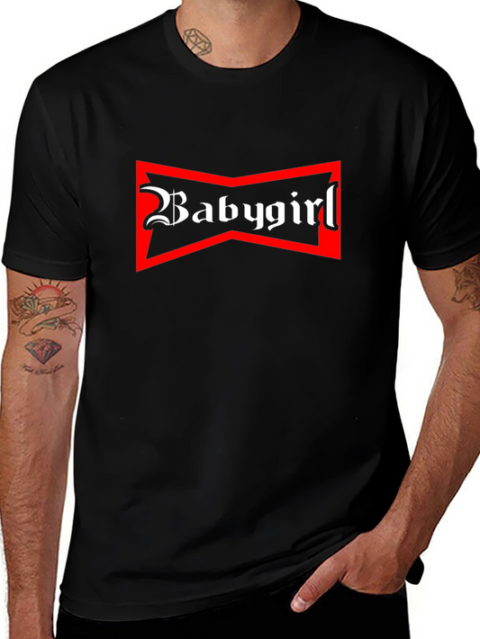 Babygirl Graphic Tee - Black Crew Neck T-Shirt