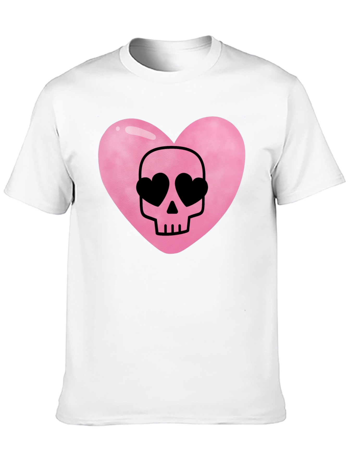 Heart Skull Black T-Shirt
