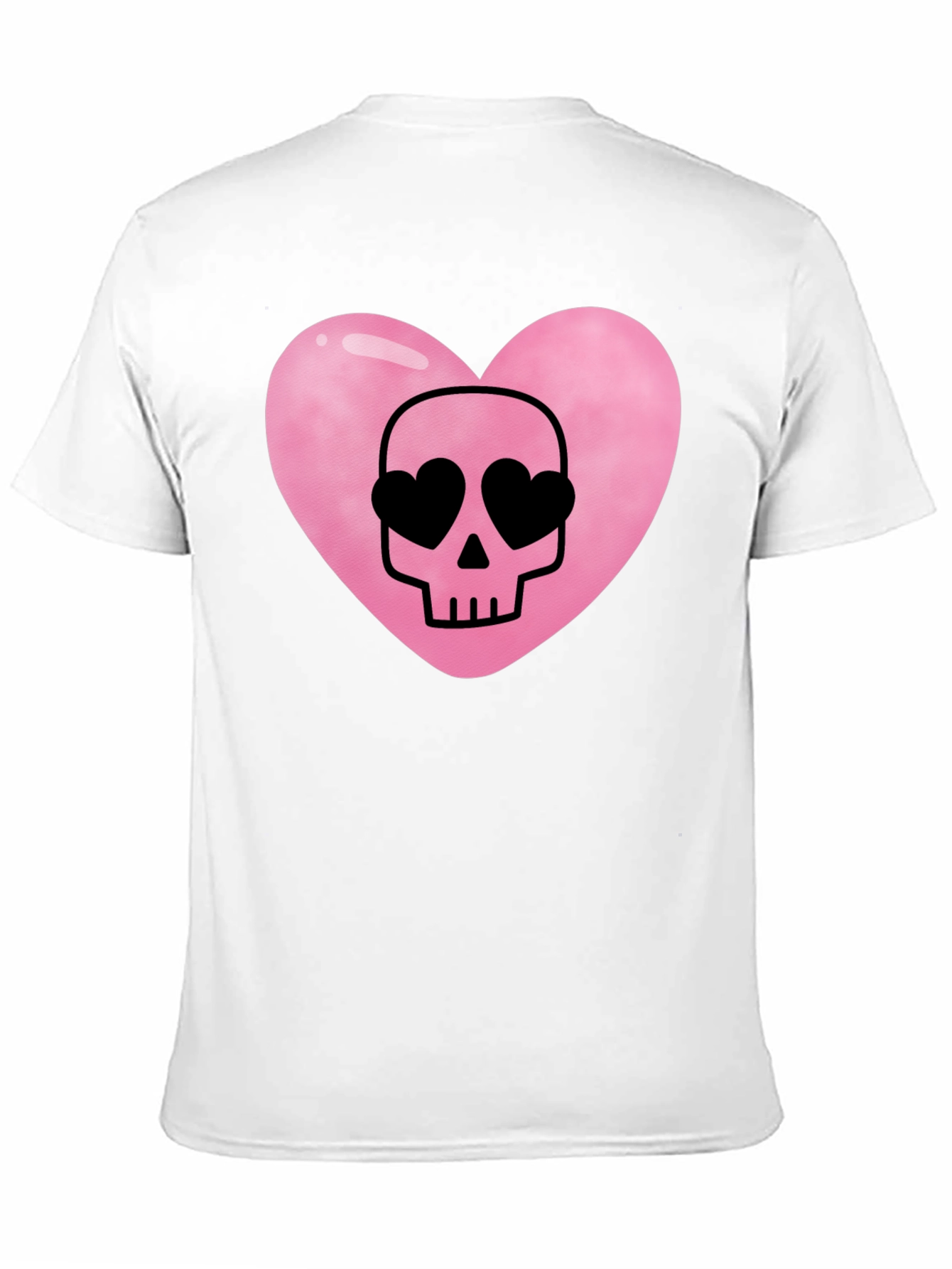Heart Skull Black T-Shirt