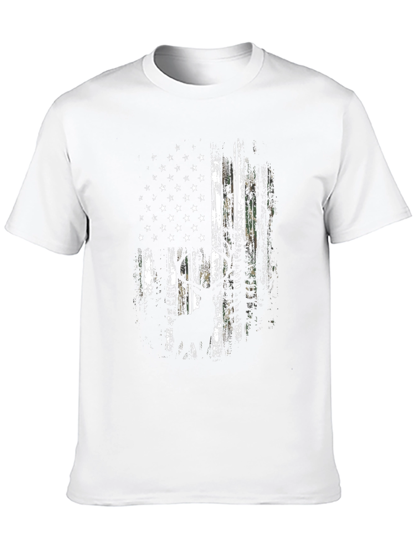Distressed American Flag Hunter T-Shirt