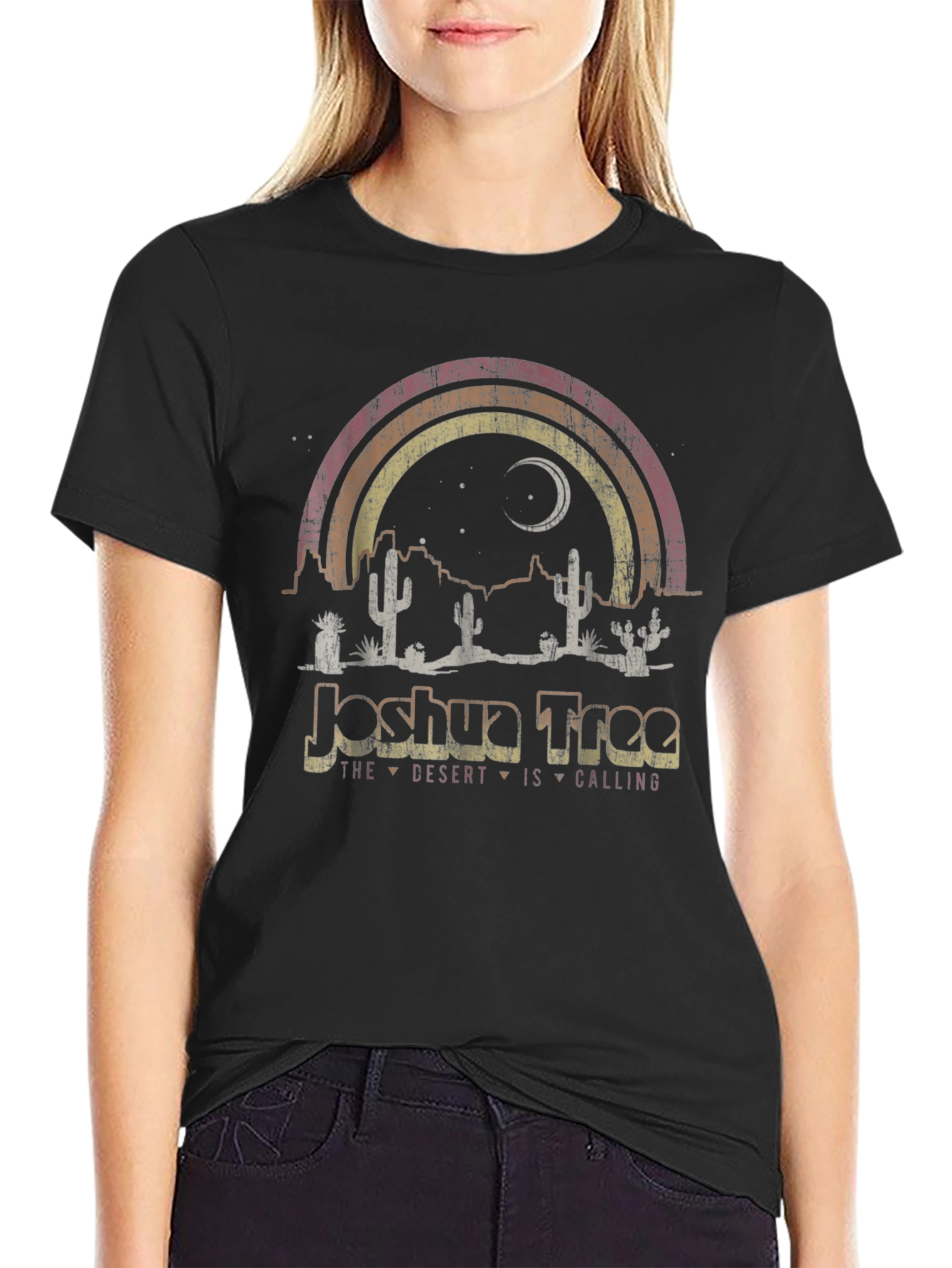 Joshua Tree Desert Calling Graphic Tee - Retro Style