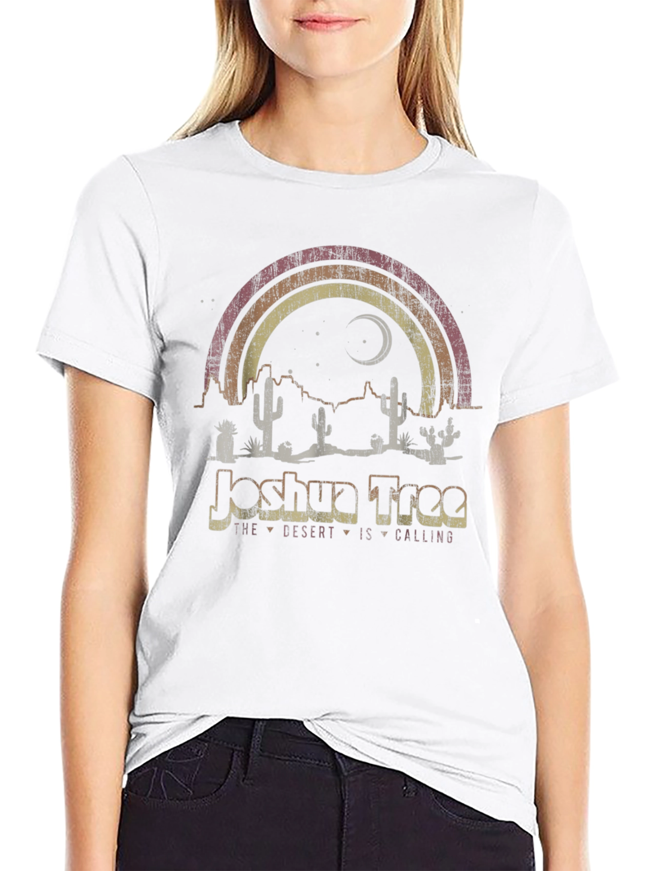 Joshua Tree Desert Calling Graphic Tee - Retro Style