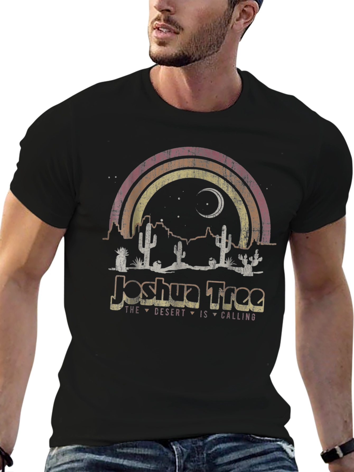 Joshua Tree Desert Calling Graphic Tee - Retro Style