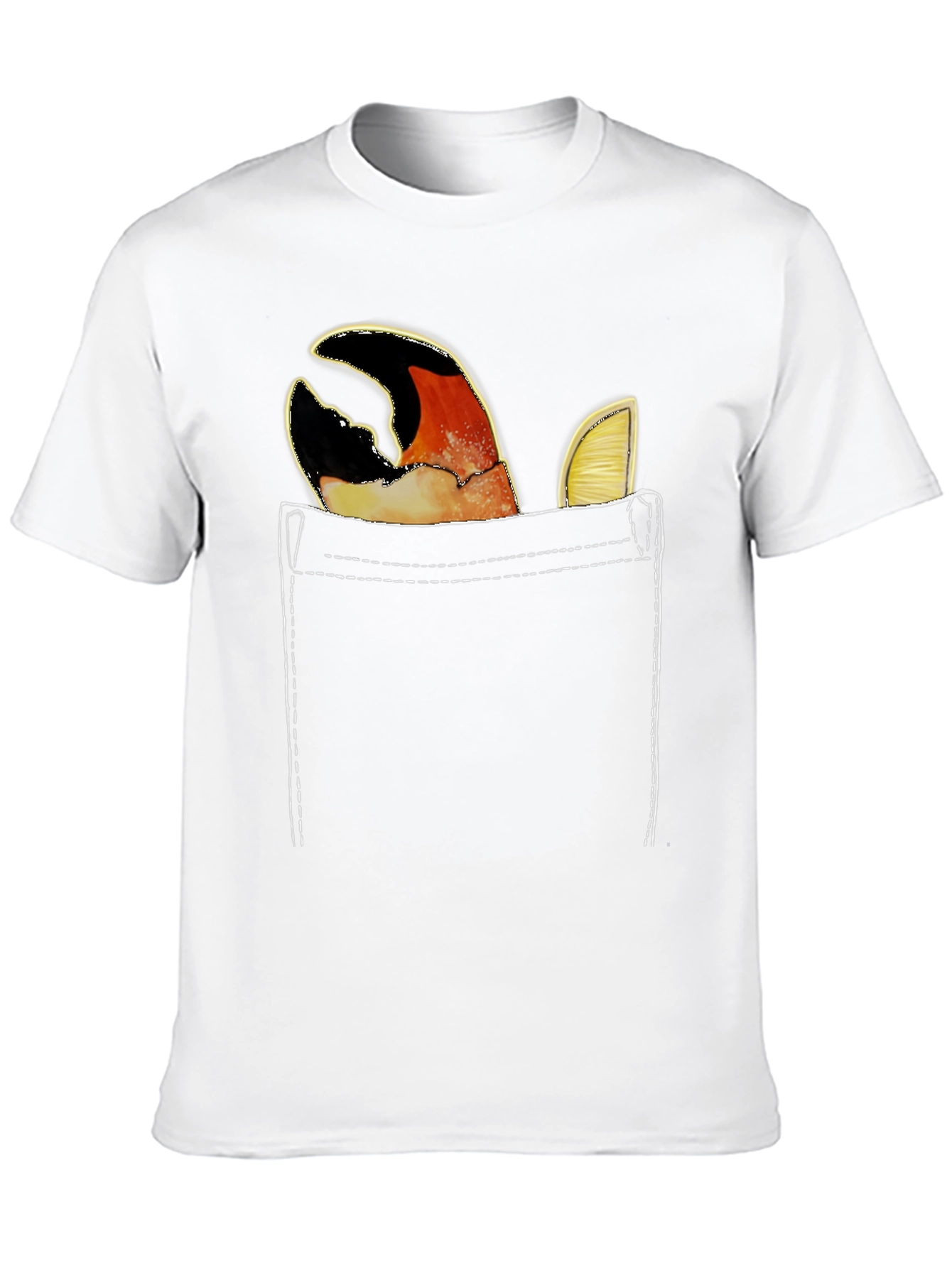 Crab Claw Pocket T-Shirt - Novelty Tee