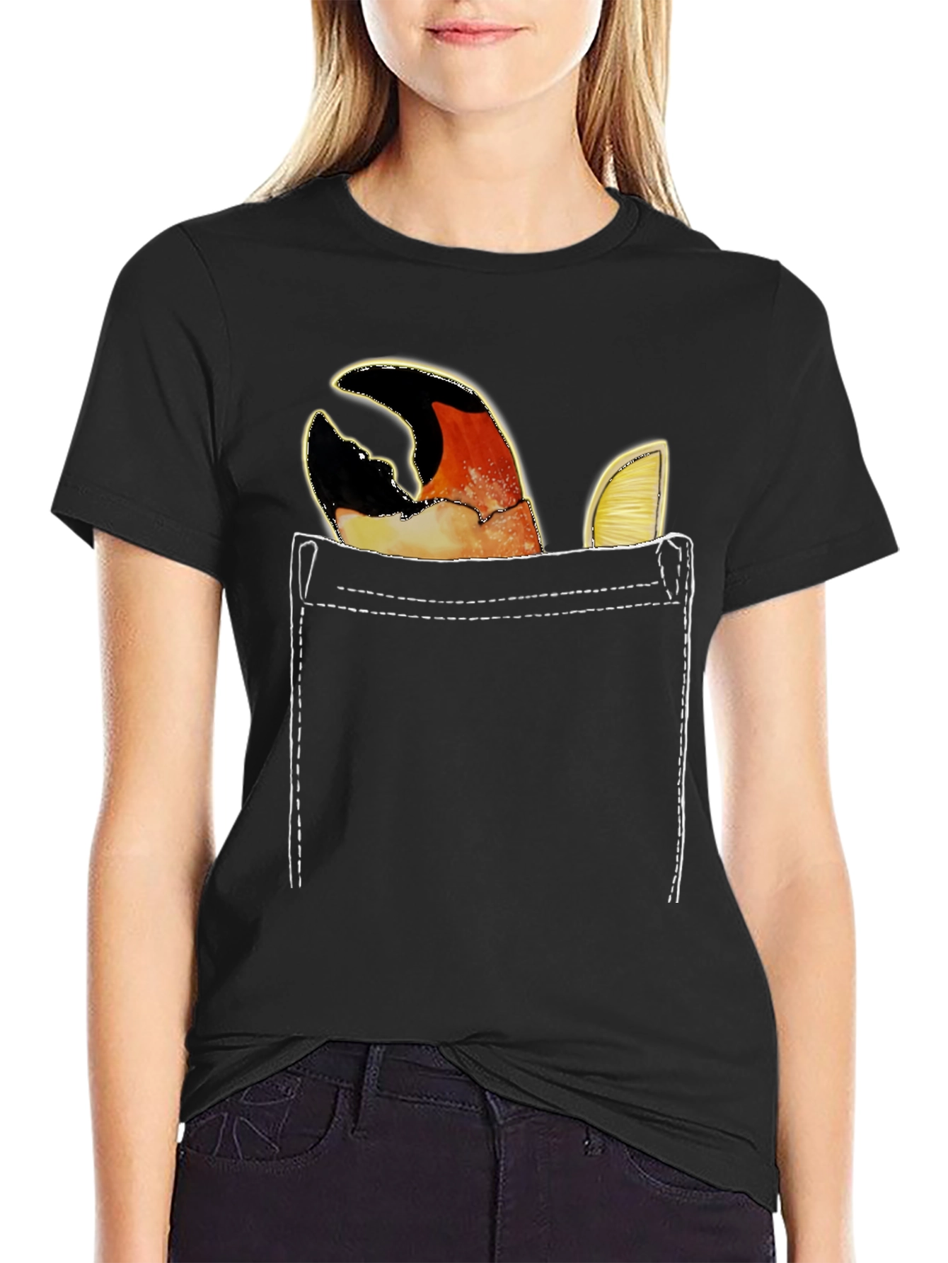 Crab Claw Pocket T-Shirt - Novelty Tee