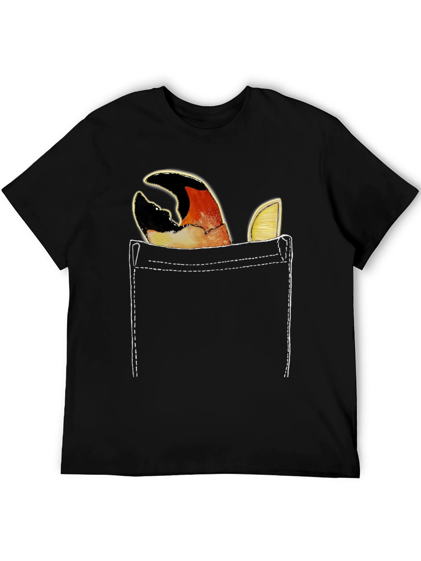 Crab Claw Pocket T-Shirt - Novelty Tee