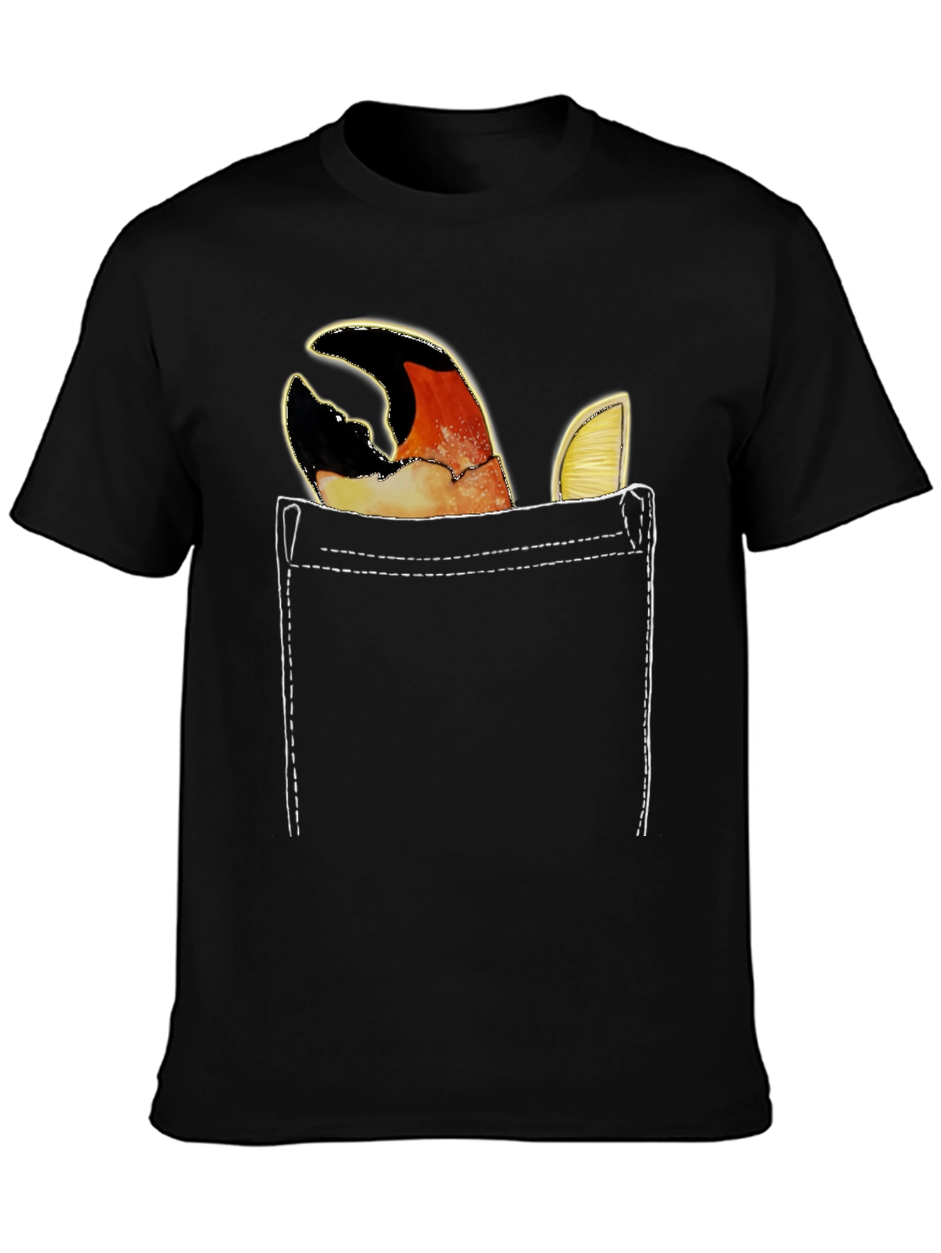 Crab Claw Pocket T-Shirt - Novelty Tee