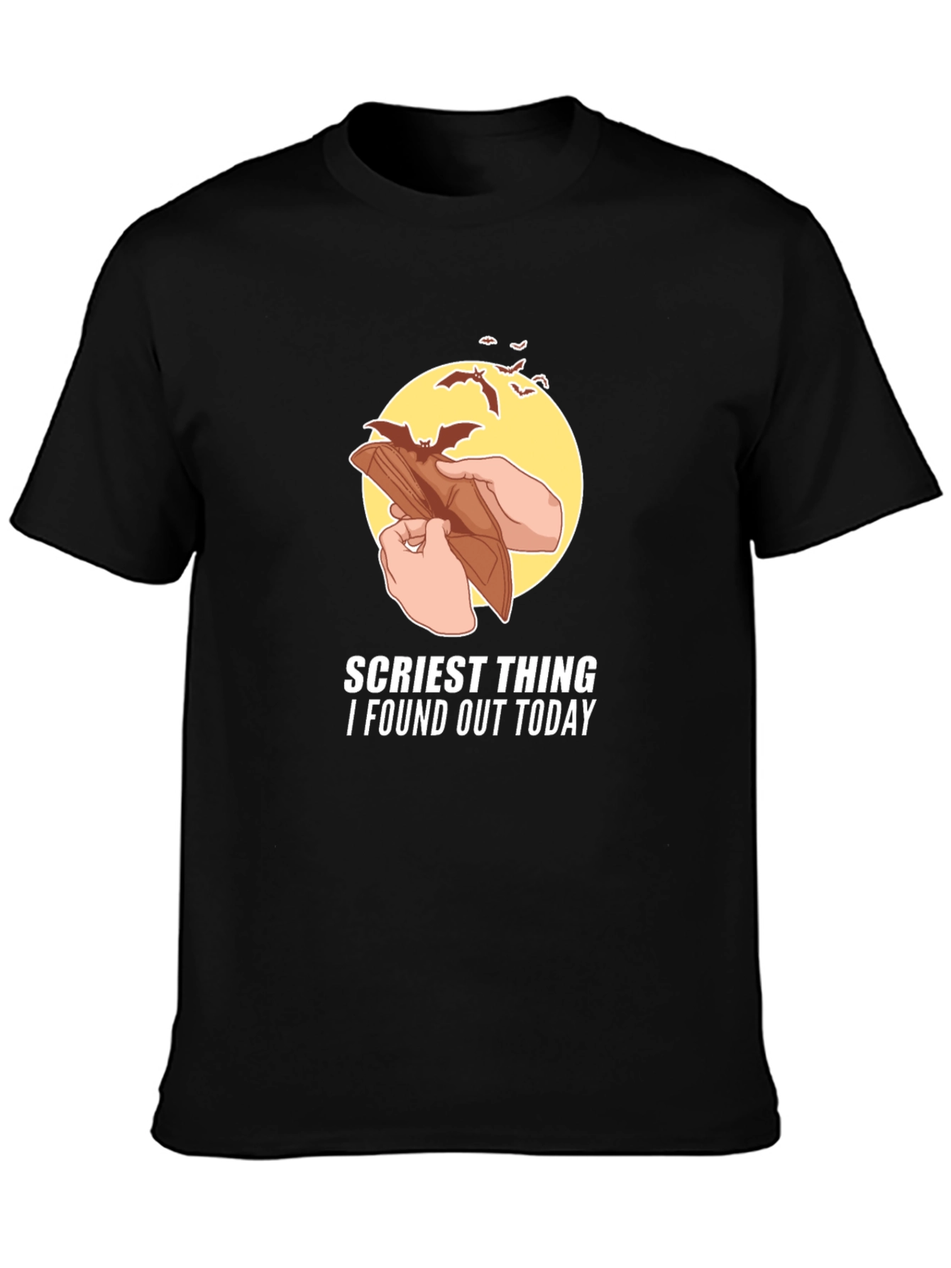Scariest Thing Empty Wallet Graphic T-Shirt