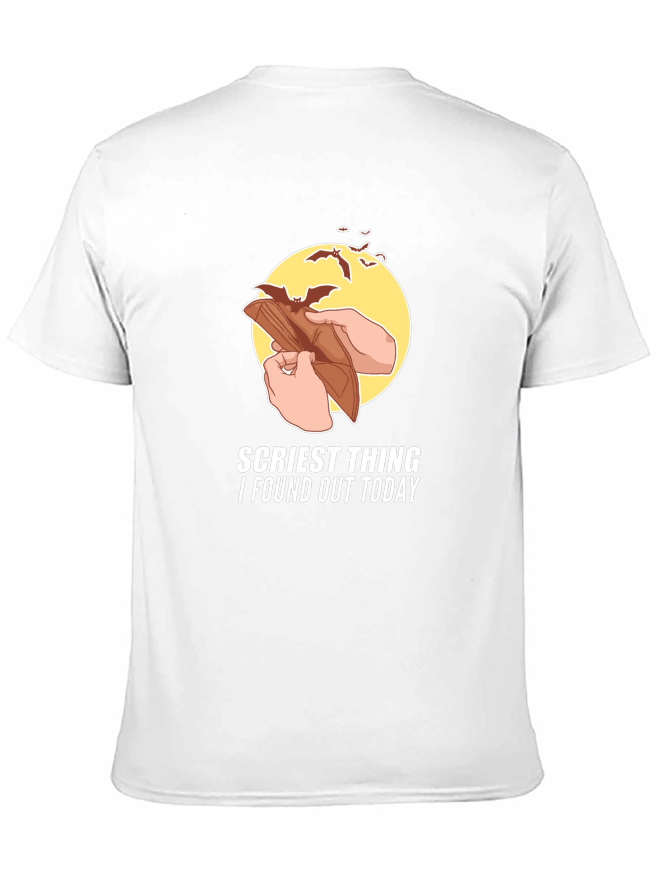 Scariest Thing Empty Wallet Graphic T-Shirt