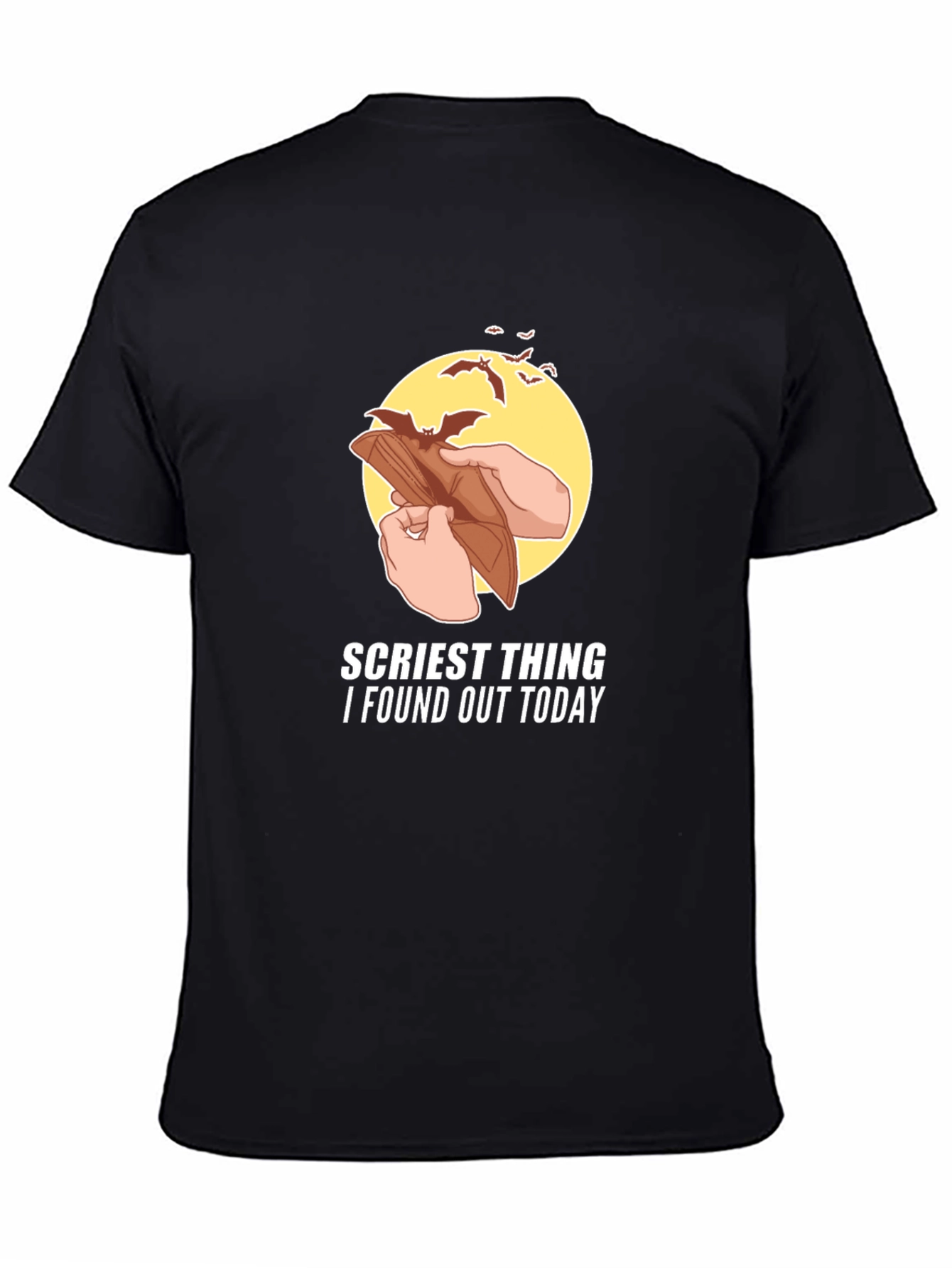 Scariest Thing Empty Wallet Graphic T-Shirt