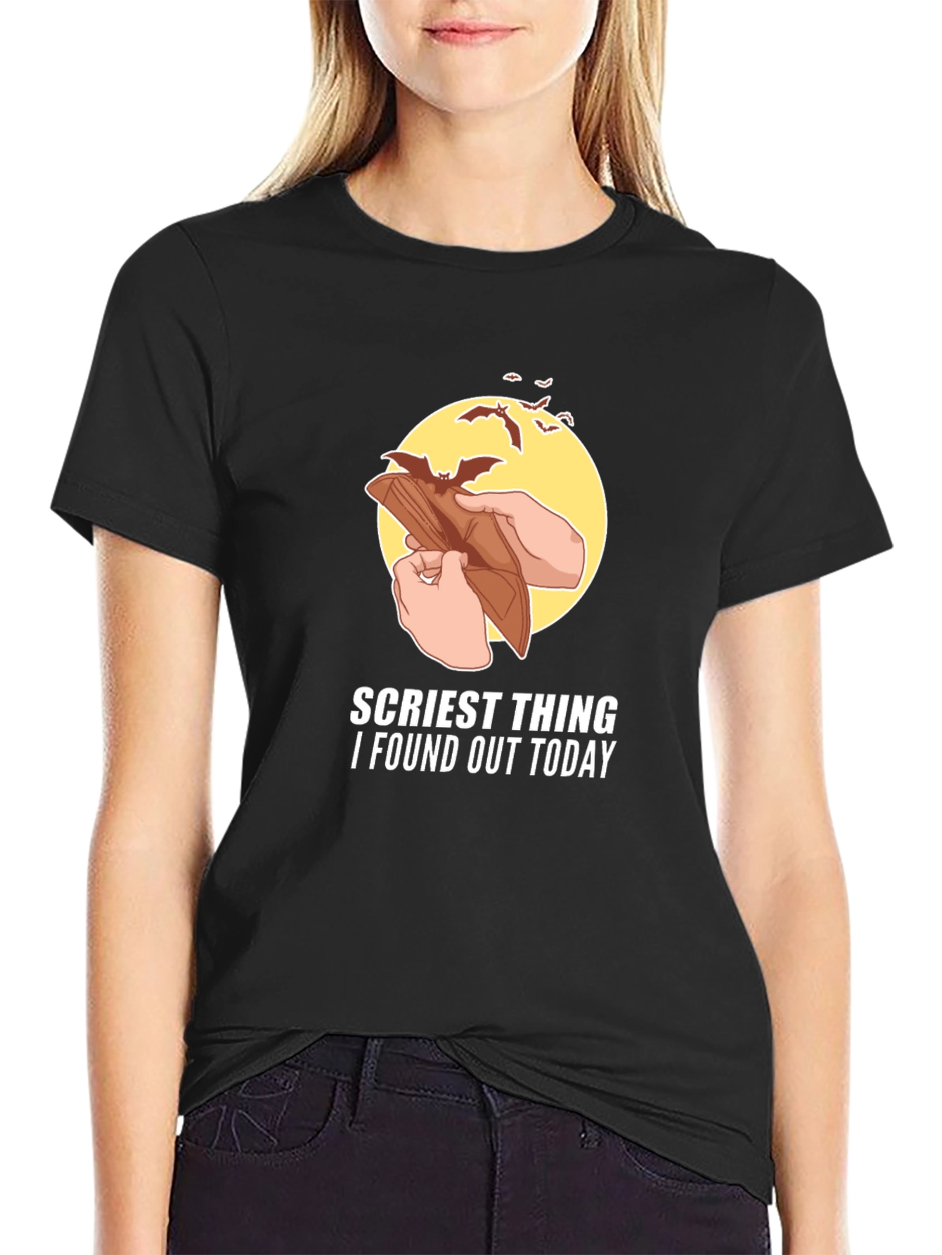 Scariest Thing Empty Wallet Graphic T-Shirt