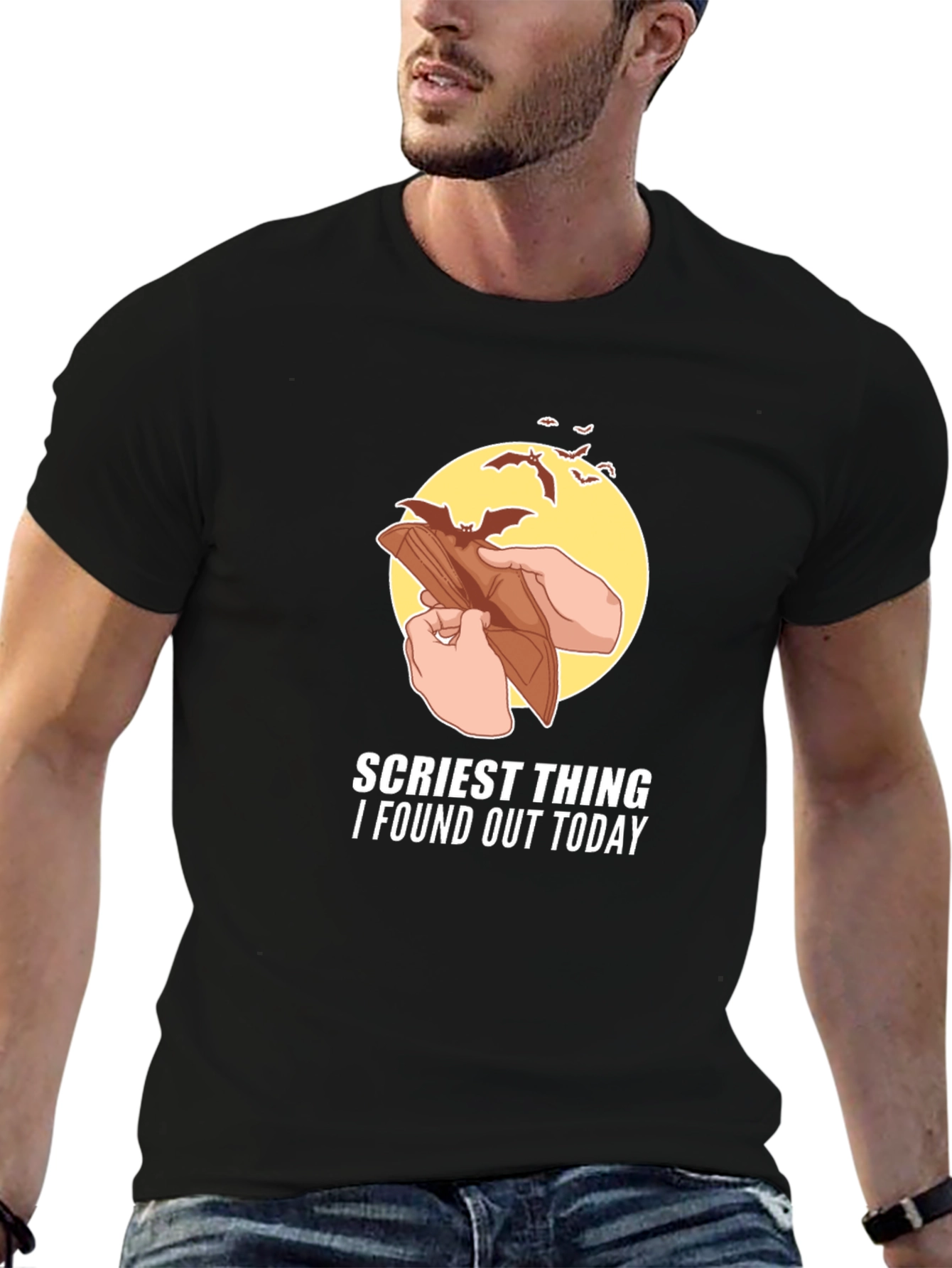 Scariest Thing Empty Wallet Graphic T-Shirt