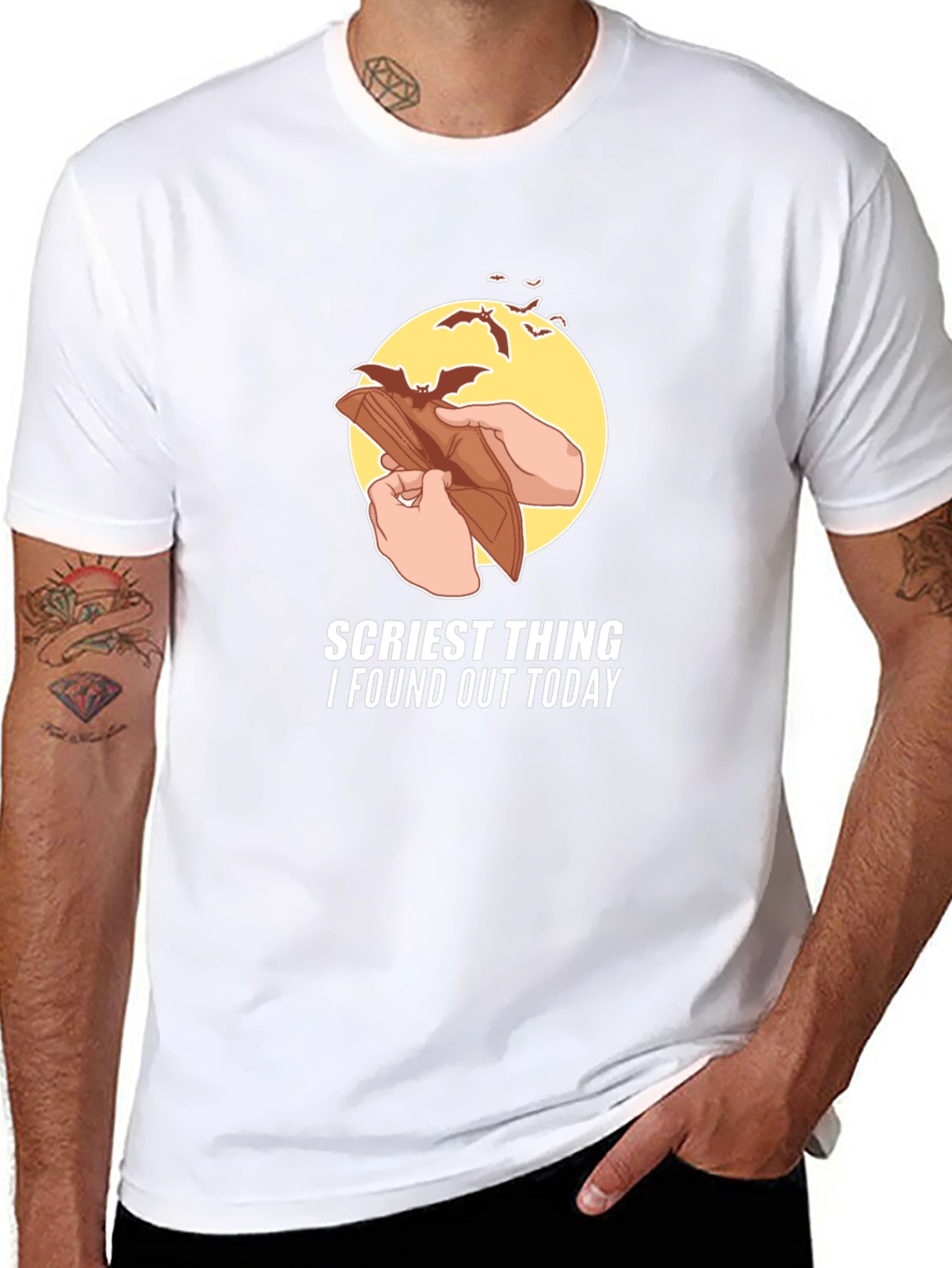 Scariest Thing Empty Wallet Graphic T-Shirt