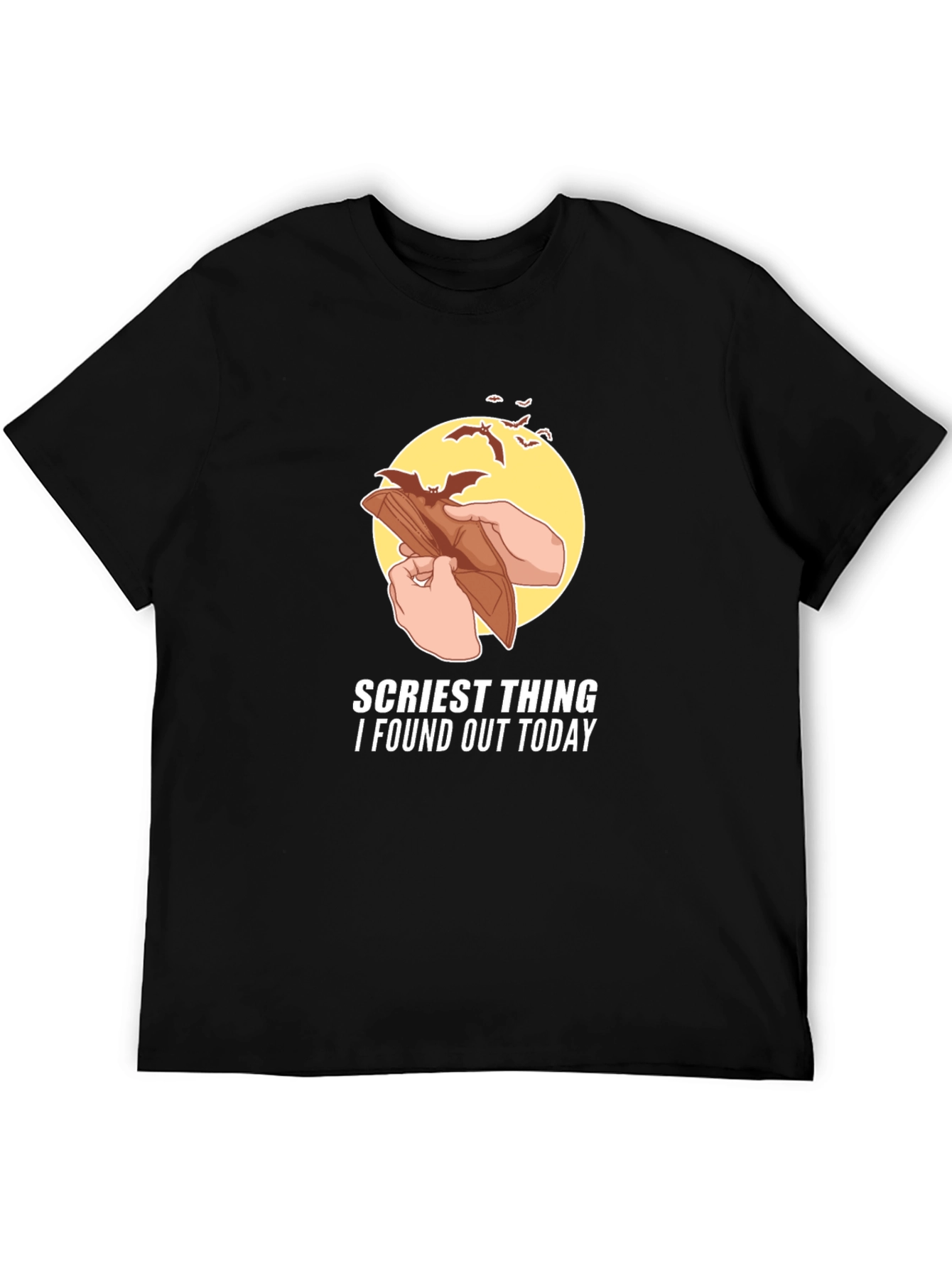 Scariest Thing Empty Wallet Graphic T-Shirt