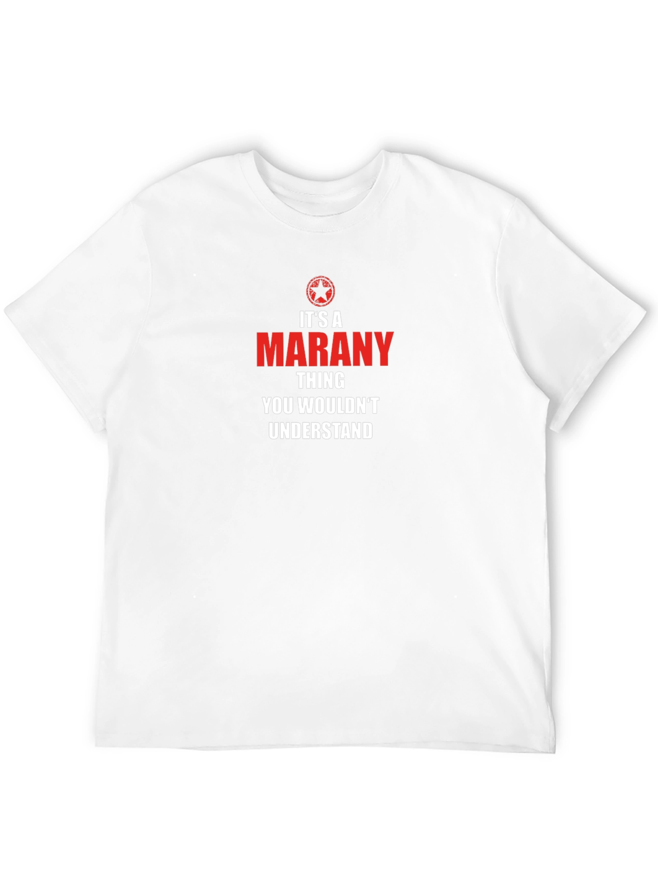 Its a Marany Thing T-Shirt - Black Crew Neck