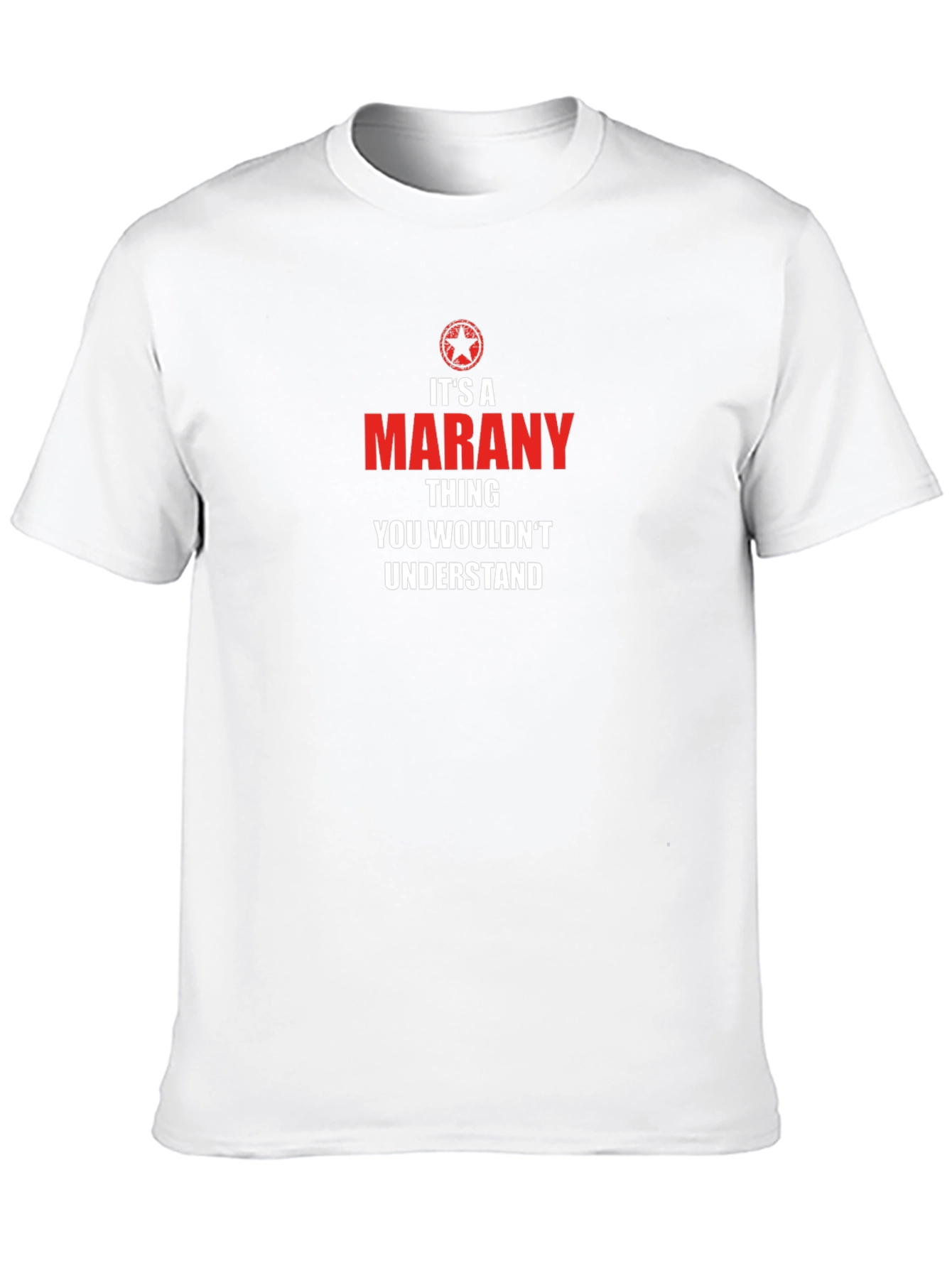 Its a Marany Thing T-Shirt - Black Crew Neck
