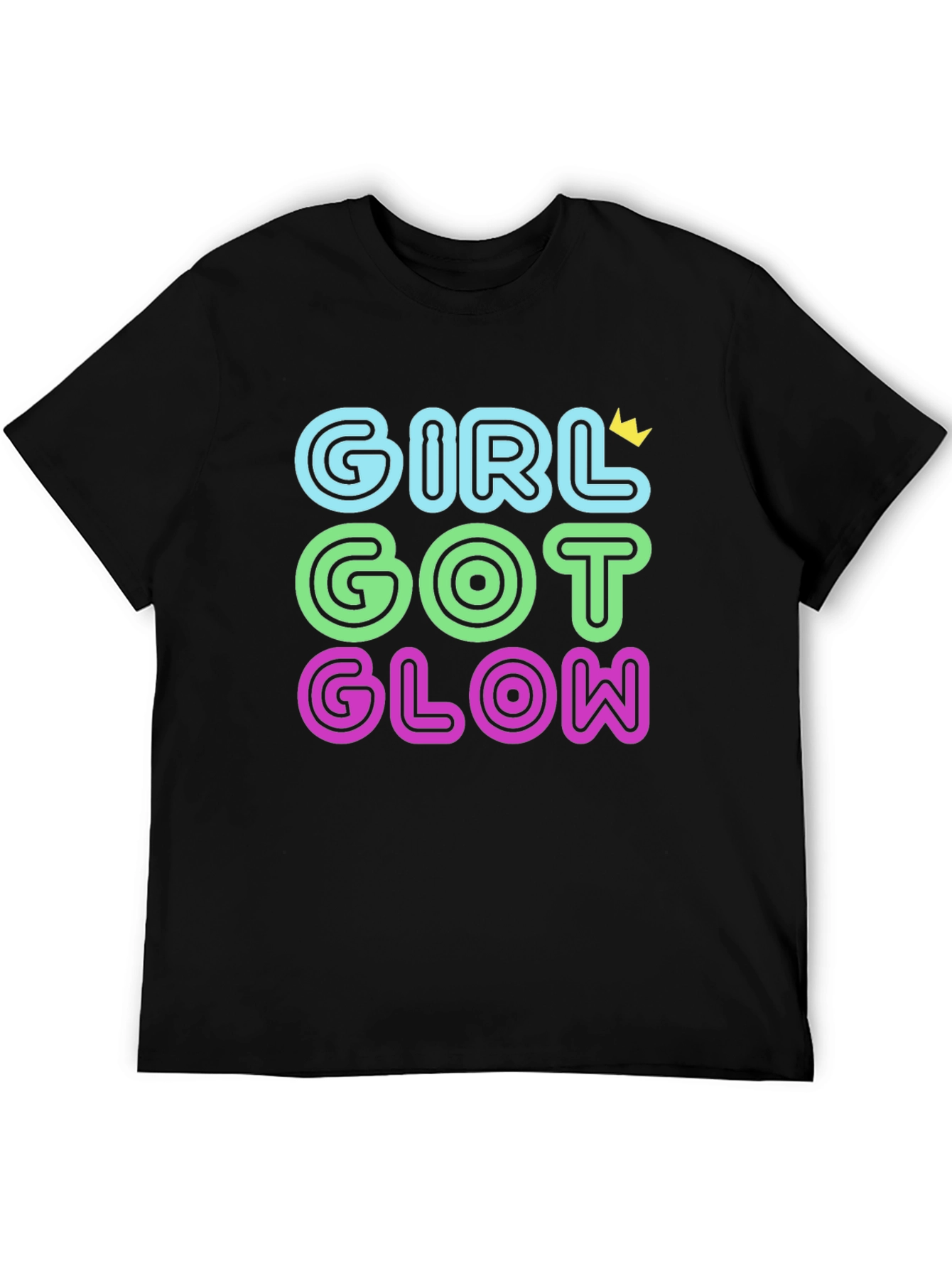 Girl Got Glow T-Shirt - Black Tee