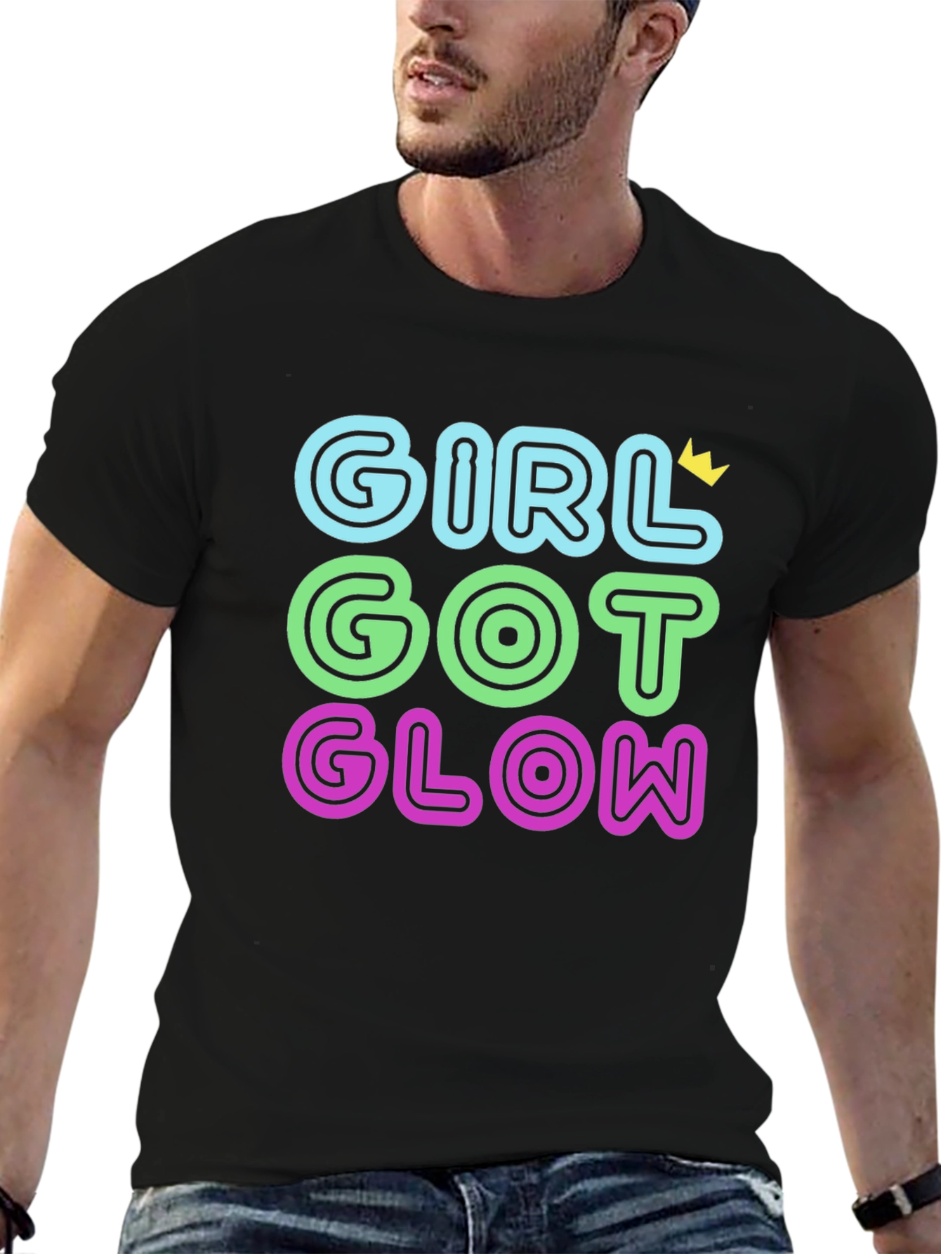 Girl Got Glow T-Shirt - Black Tee