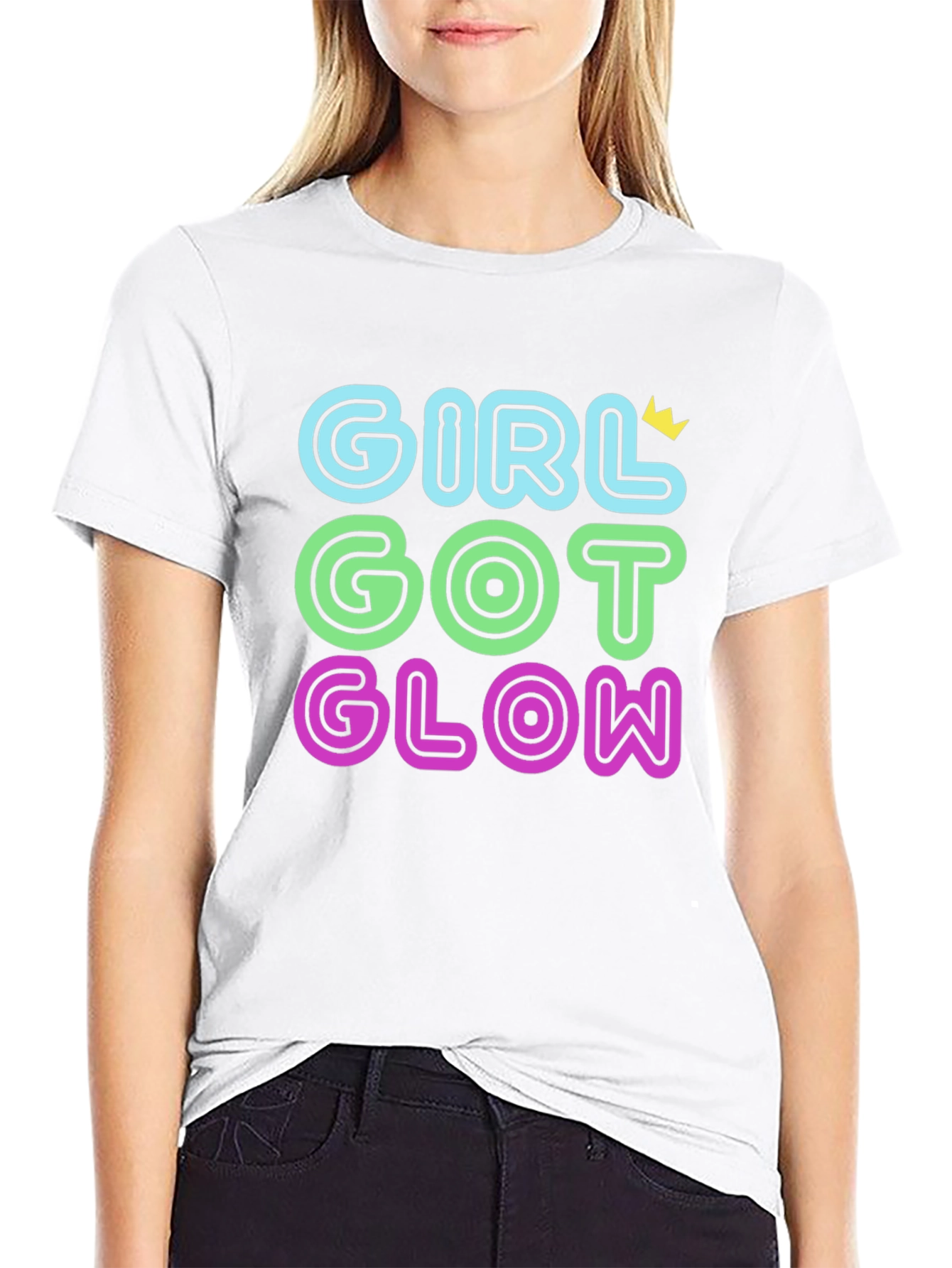 Girl Got Glow T-Shirt - Black Tee