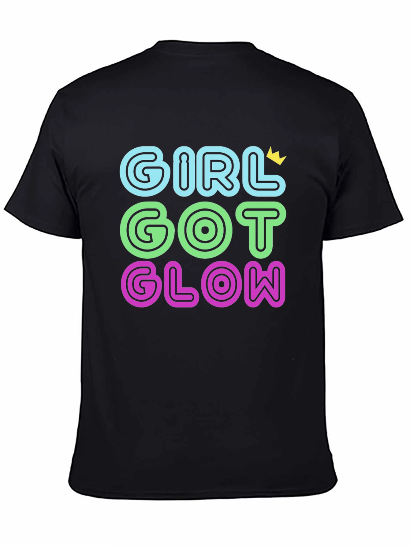 Girl Got Glow T-Shirt - Black Tee