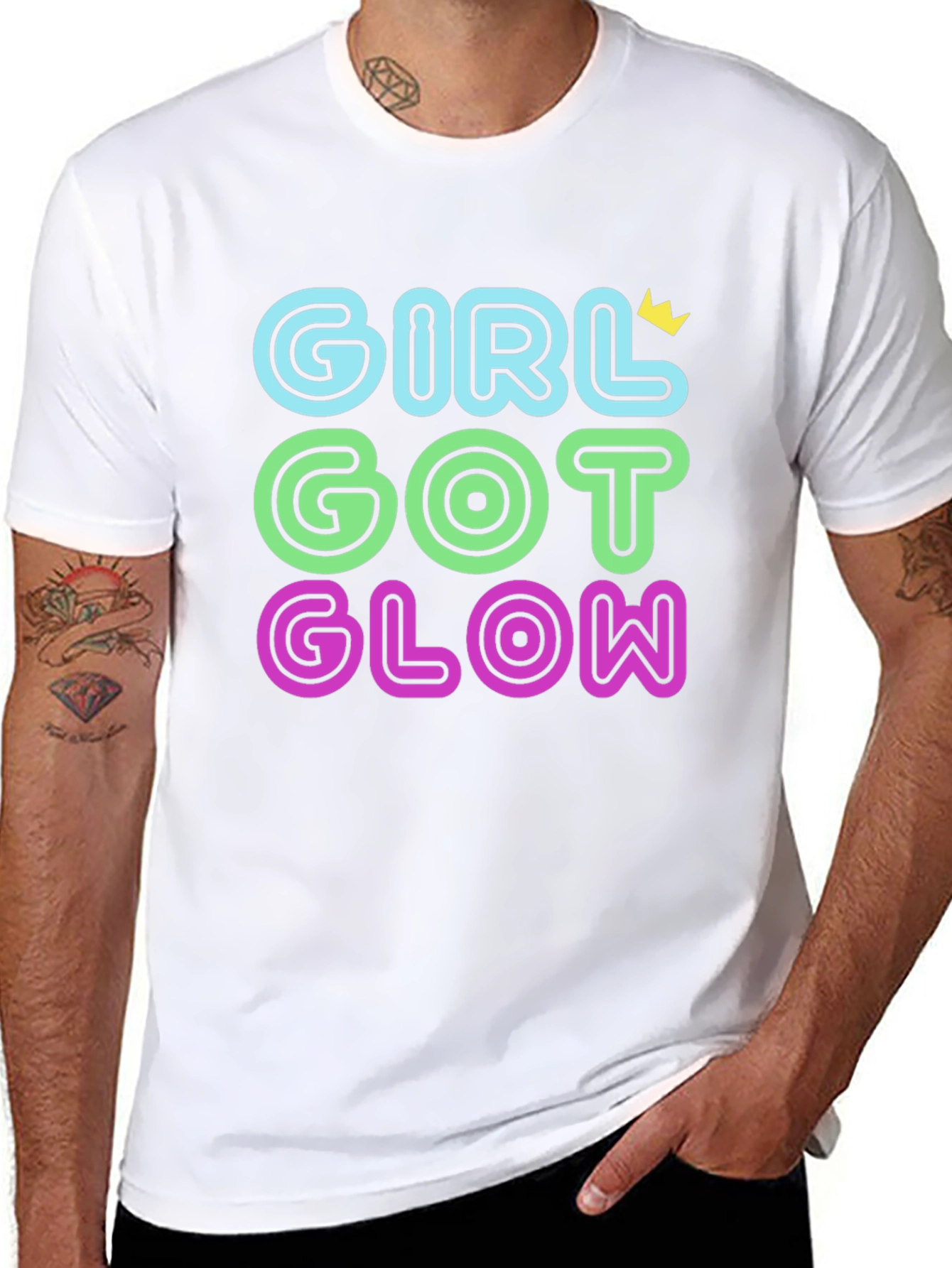 Girl Got Glow T-Shirt - Black Tee