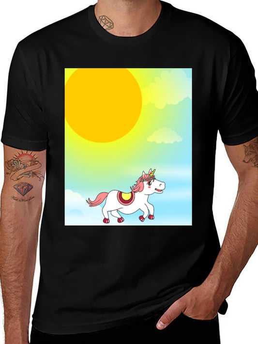 Unicorn Graphic Tee - Fun & Stylish Black T-Shirt