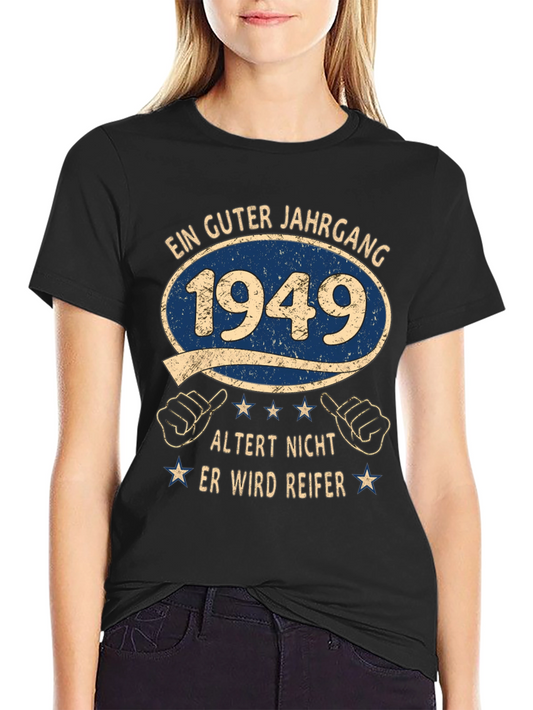 Vintage 1949 Birthday T-Shirt - Aged to Perfection