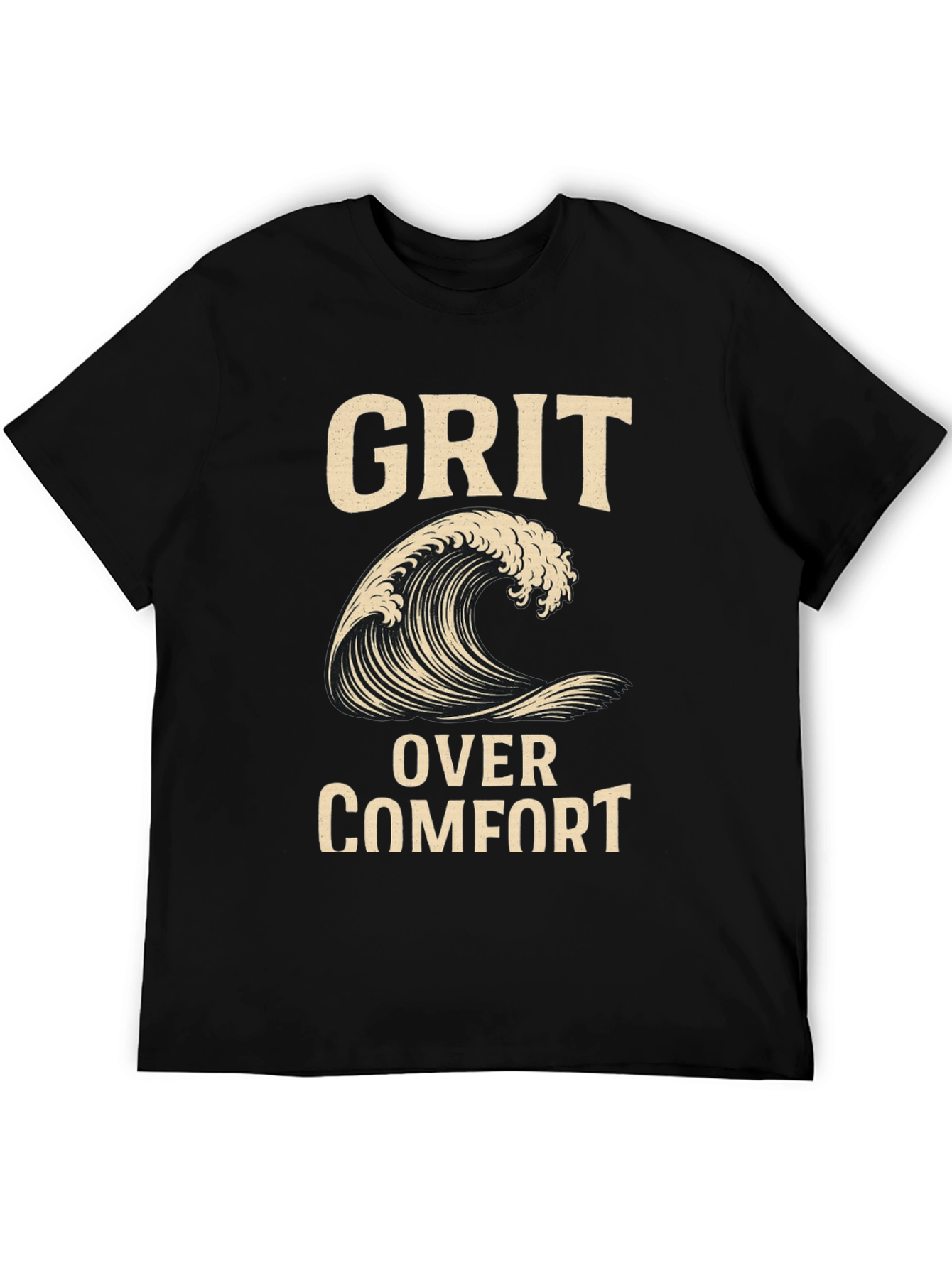 Grit Over Comfort Wave Graphic T-Shirt