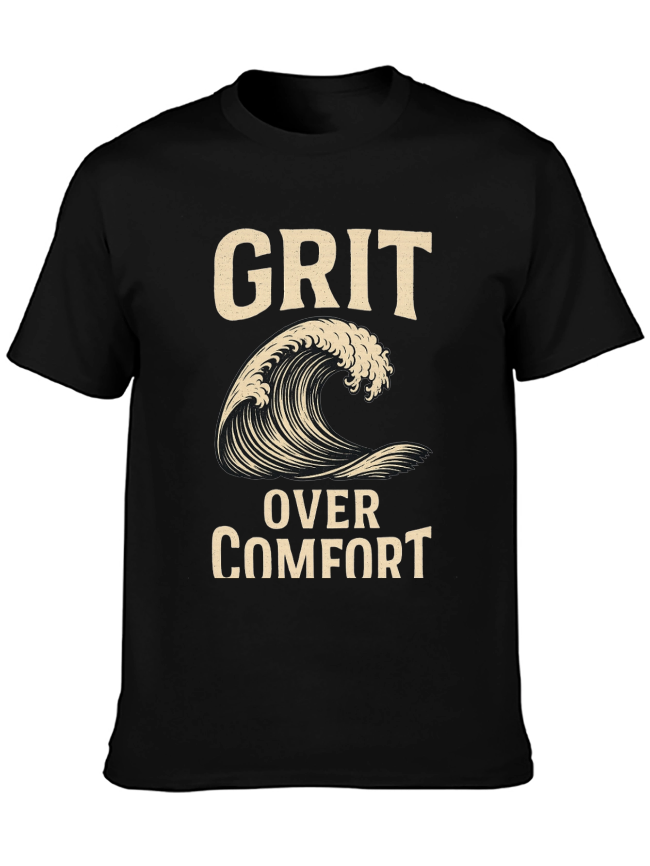 Grit Over Comfort Wave Graphic T-Shirt