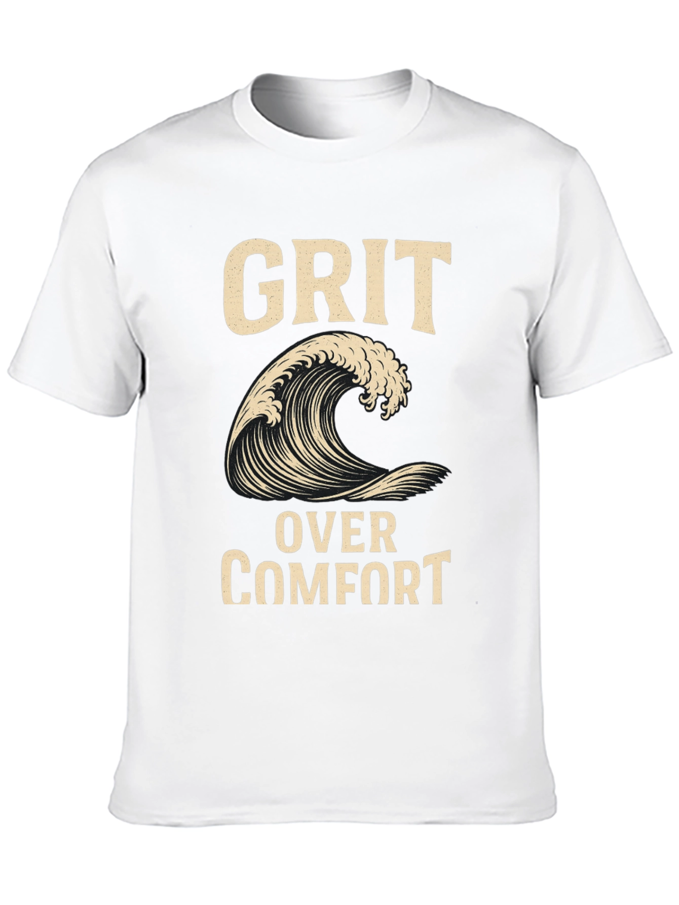 Grit Over Comfort Wave Graphic T-Shirt