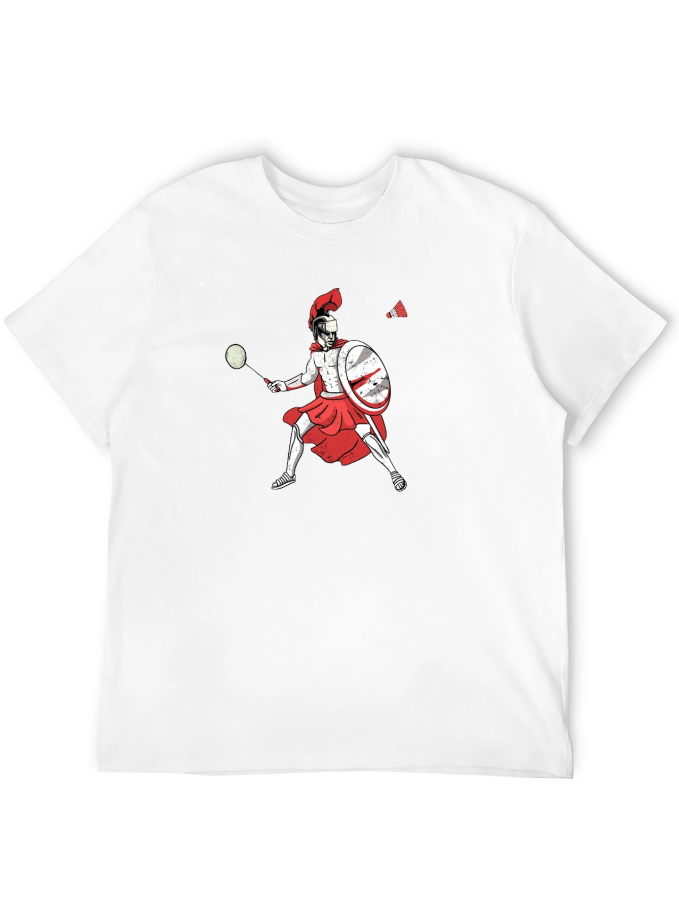 Spartan Badminton Player Graphic Tee